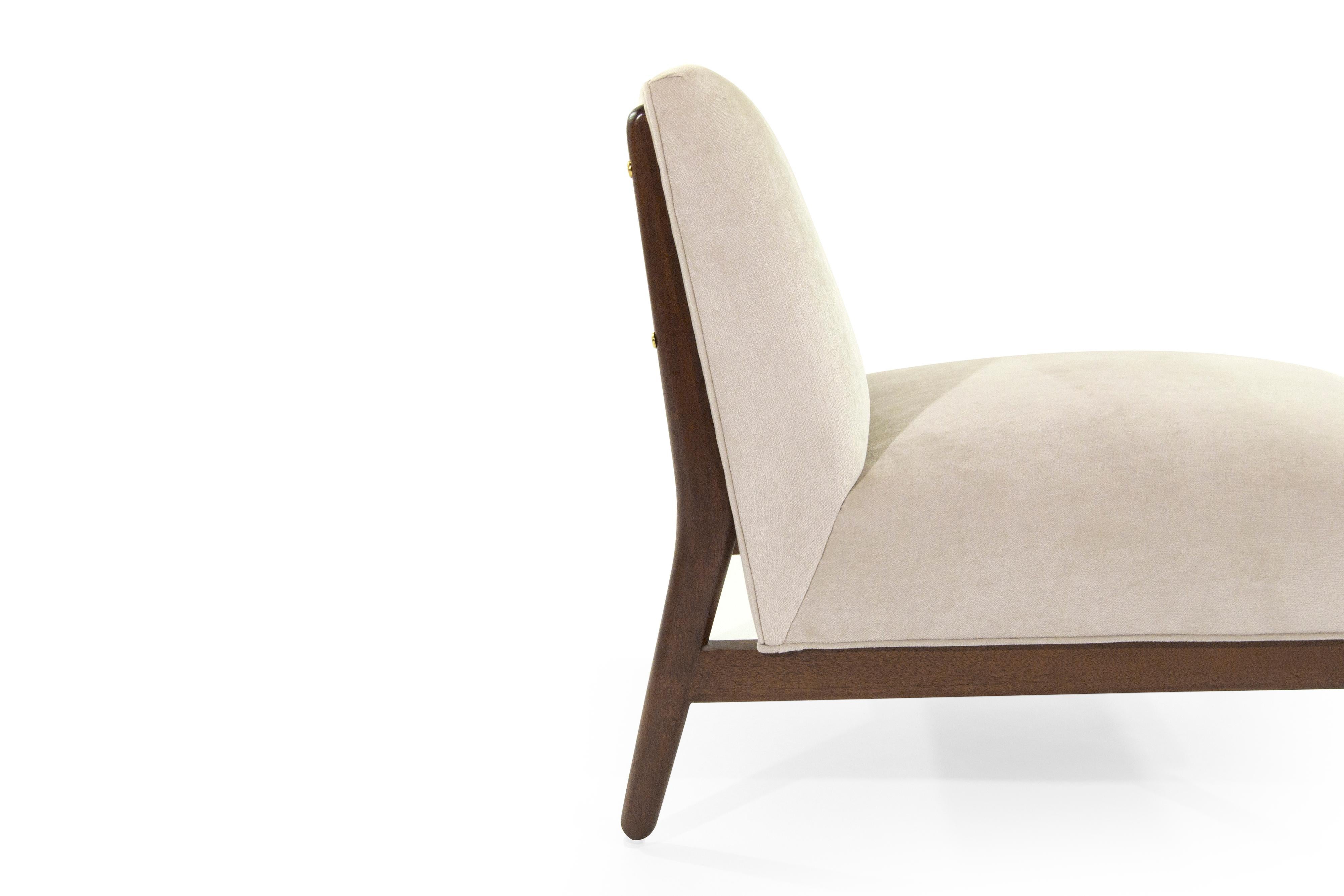 Brass Paul McCobb Slipper Chairs, 1950s