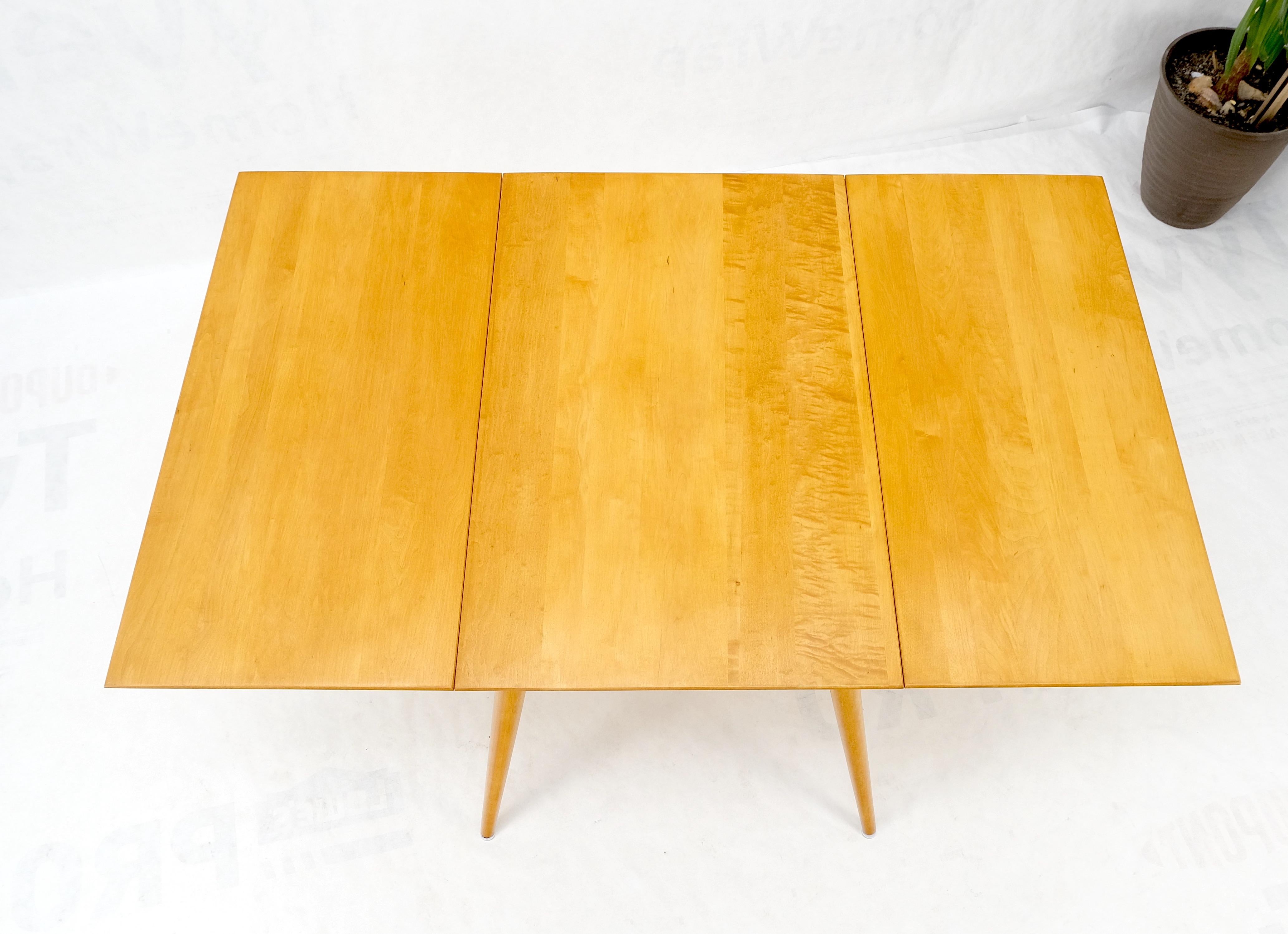 Paul McCobb Solid Birch Drop Leaf Dining Table Planer Group Tapered Legs MINT! For Sale 5