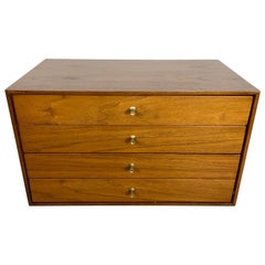 Paul McCobb Style 4-Drawer Jewelry Or Catchall Box Circa 1950