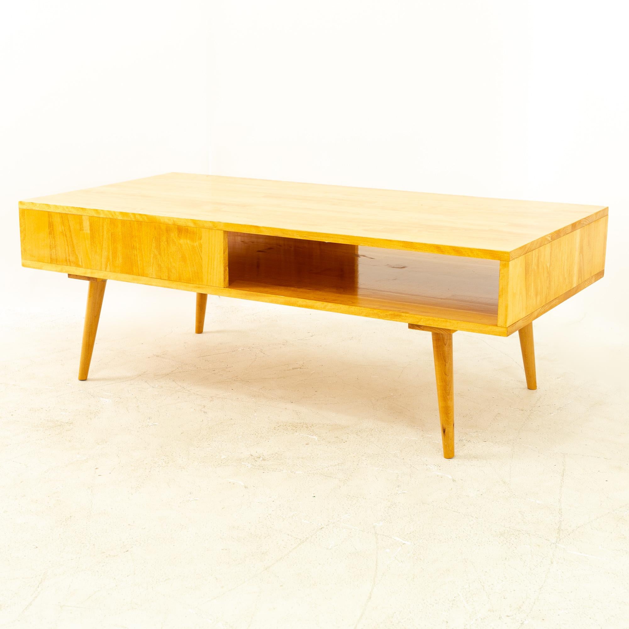 Mid-Century Modern Paul McCobb Style Mid Century Blonde Coffee Table