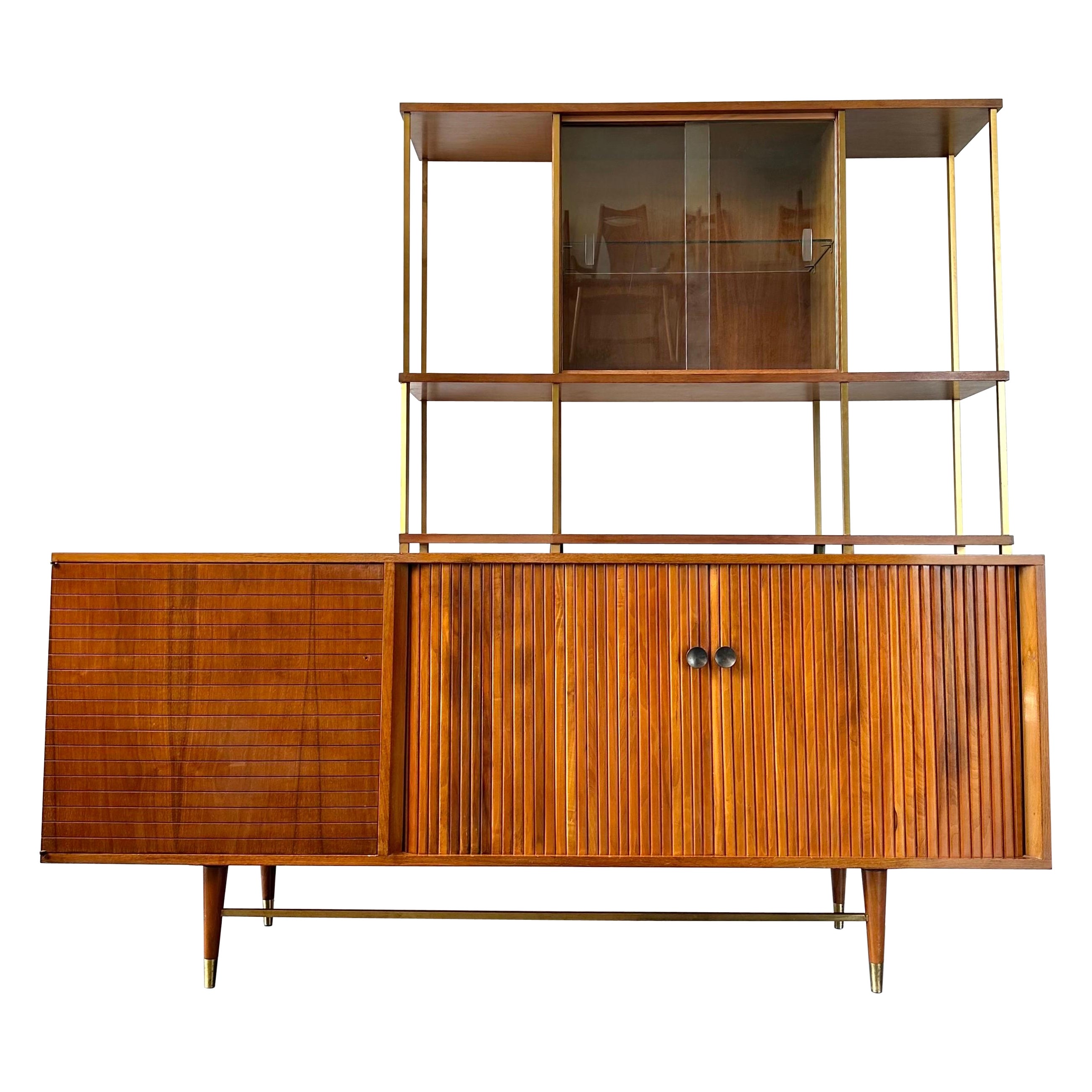 Paul McCobb Style Credenza with Hutch