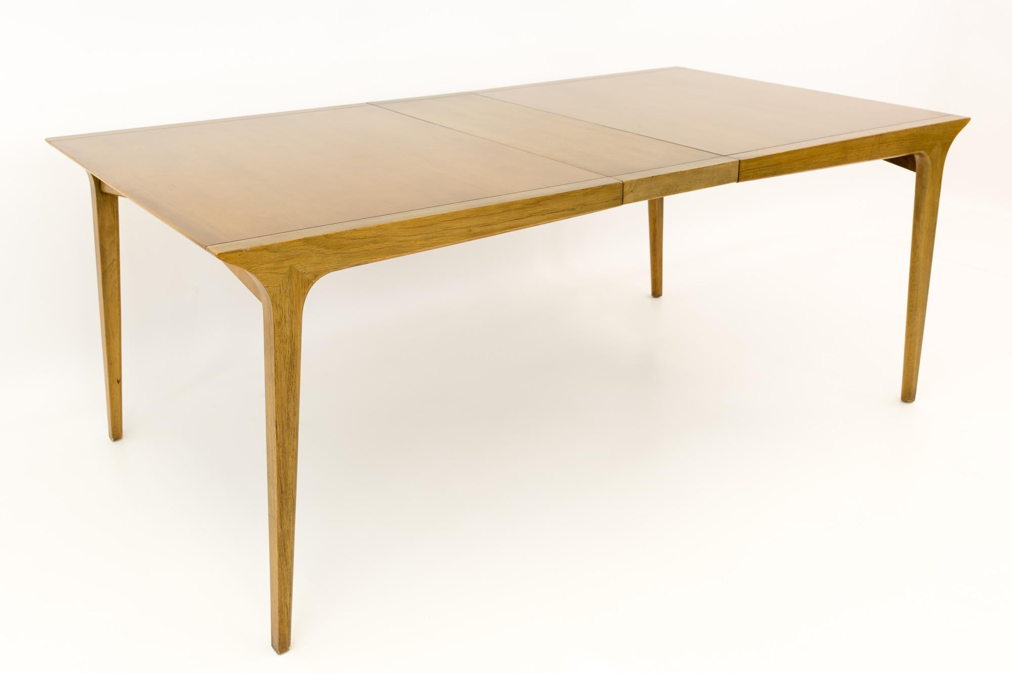 Late 20th Century Paul McCobb Style John Van Koert for Drexel Profile 10 Person MCM Dining Table