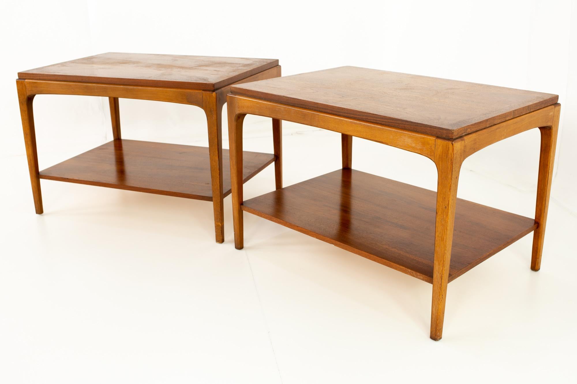 Mid-Century Modern Paul McCobb Style Lane Rhythm Side End Tables, a Pair 