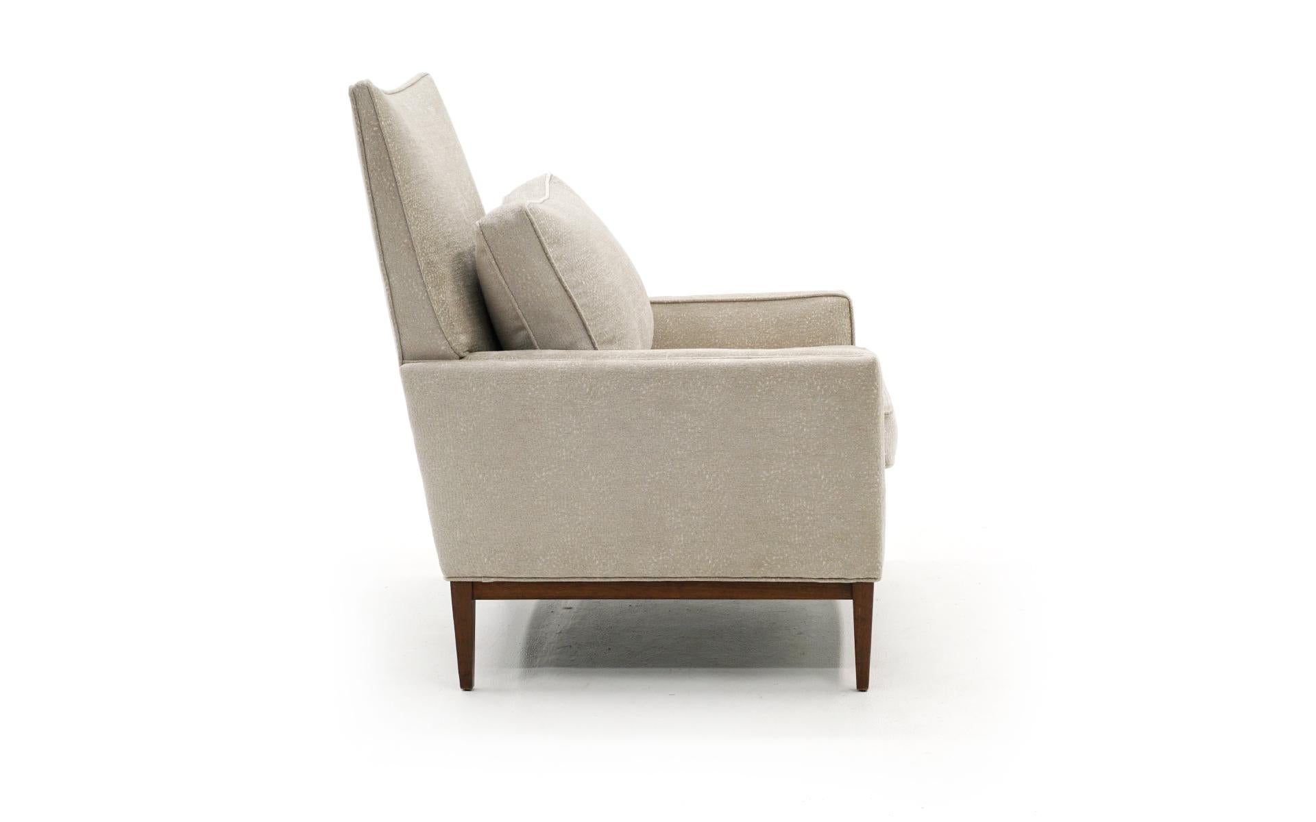 American Paul McCobb Style Lounge Chair in New Leopard Print Velvet