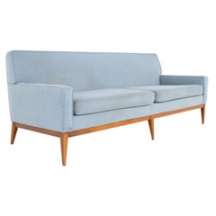 Paul McCobb Style Mid Century Blue Sofa