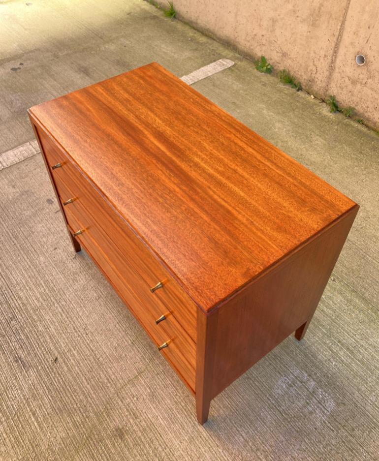 Paul McCobb Style Mid Century Chest of 3 Drawers by Loughborough Furniture 2