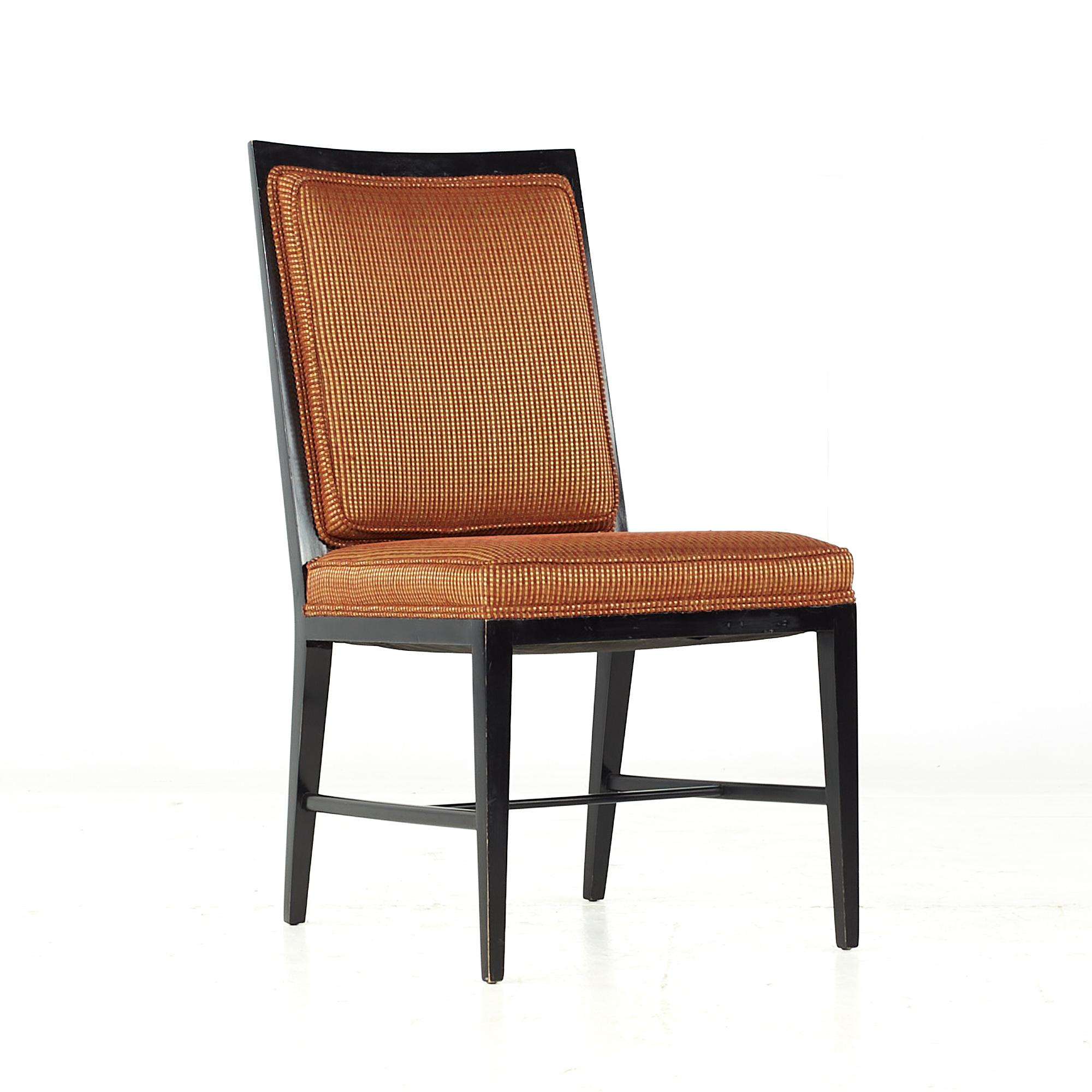 American Paul McCobb Style Midcentury Ebonized Dining Chairs, Set of 6 For Sale