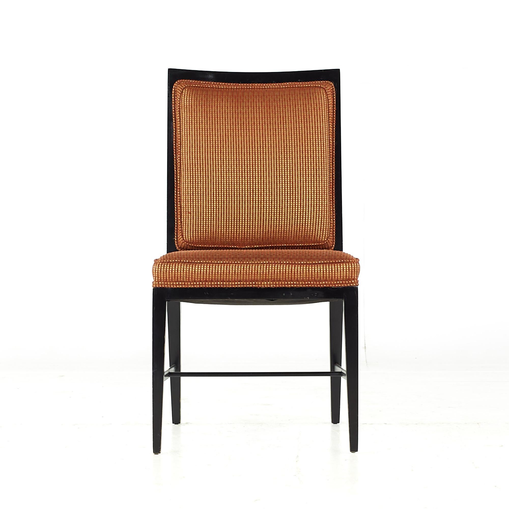 Ébénisé Chaises de salle à manger mi-siècle en ébène de style Paul McCobb - Lot de 6 en vente