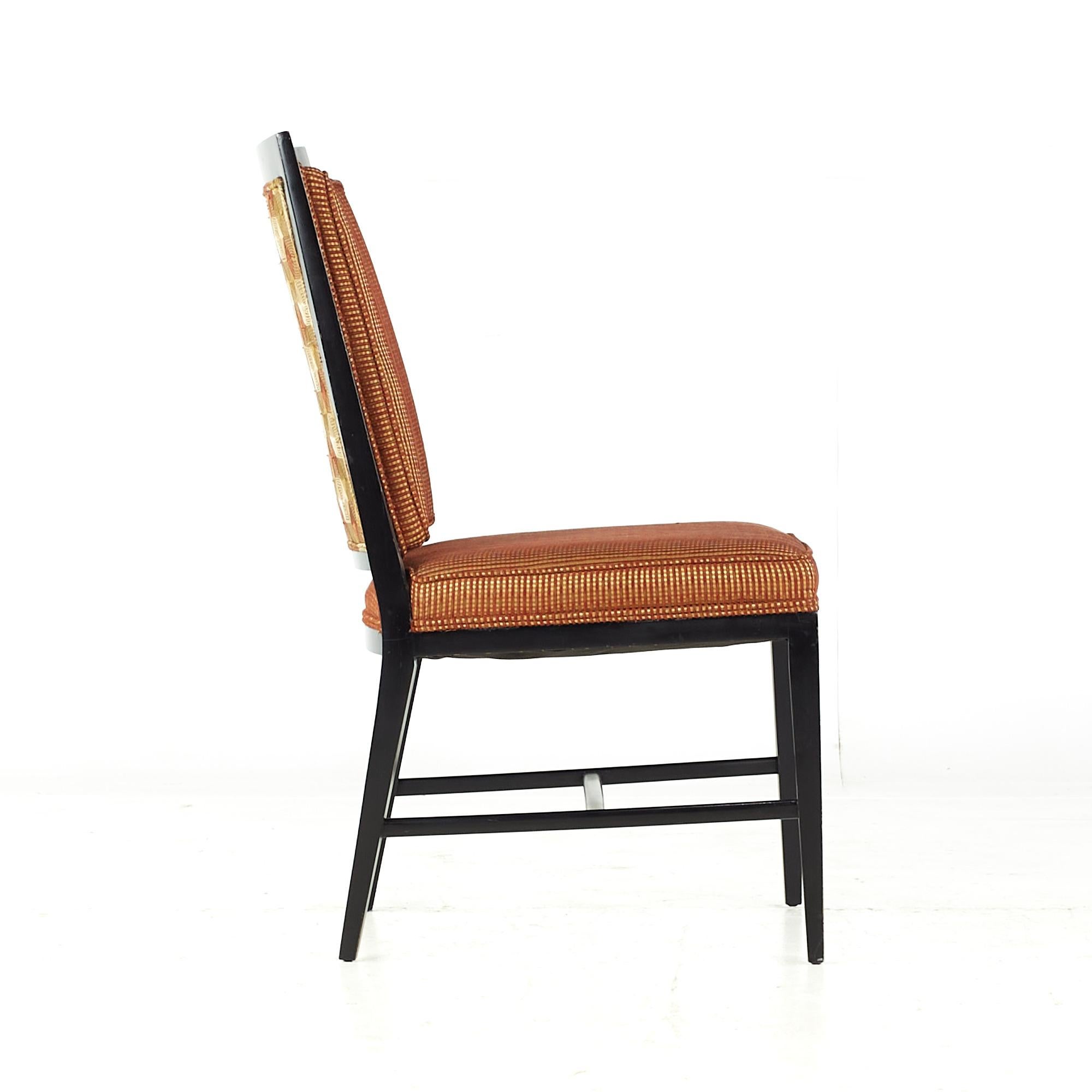 Fin du 20e siècle Chaises de salle à manger mi-siècle en ébène de style Paul McCobb - Lot de 6 en vente