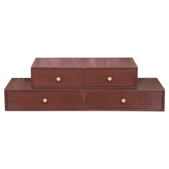 Paul McCobb Style Mid-Century Modern Jewelry Chests, Pair