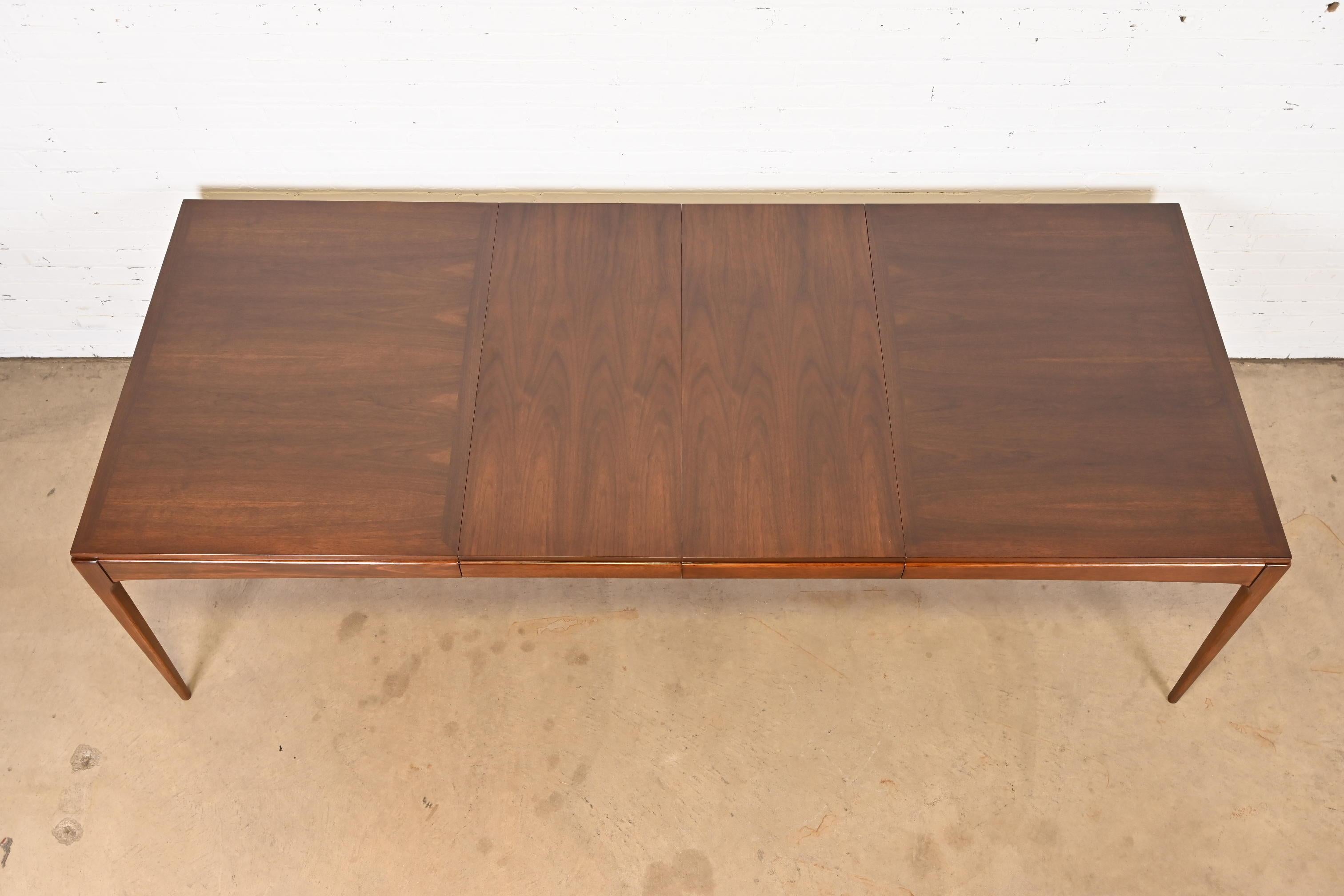 Paul McCobb Style Mid-Century Modern Walnut Dining Table by Lane, Refinished 1