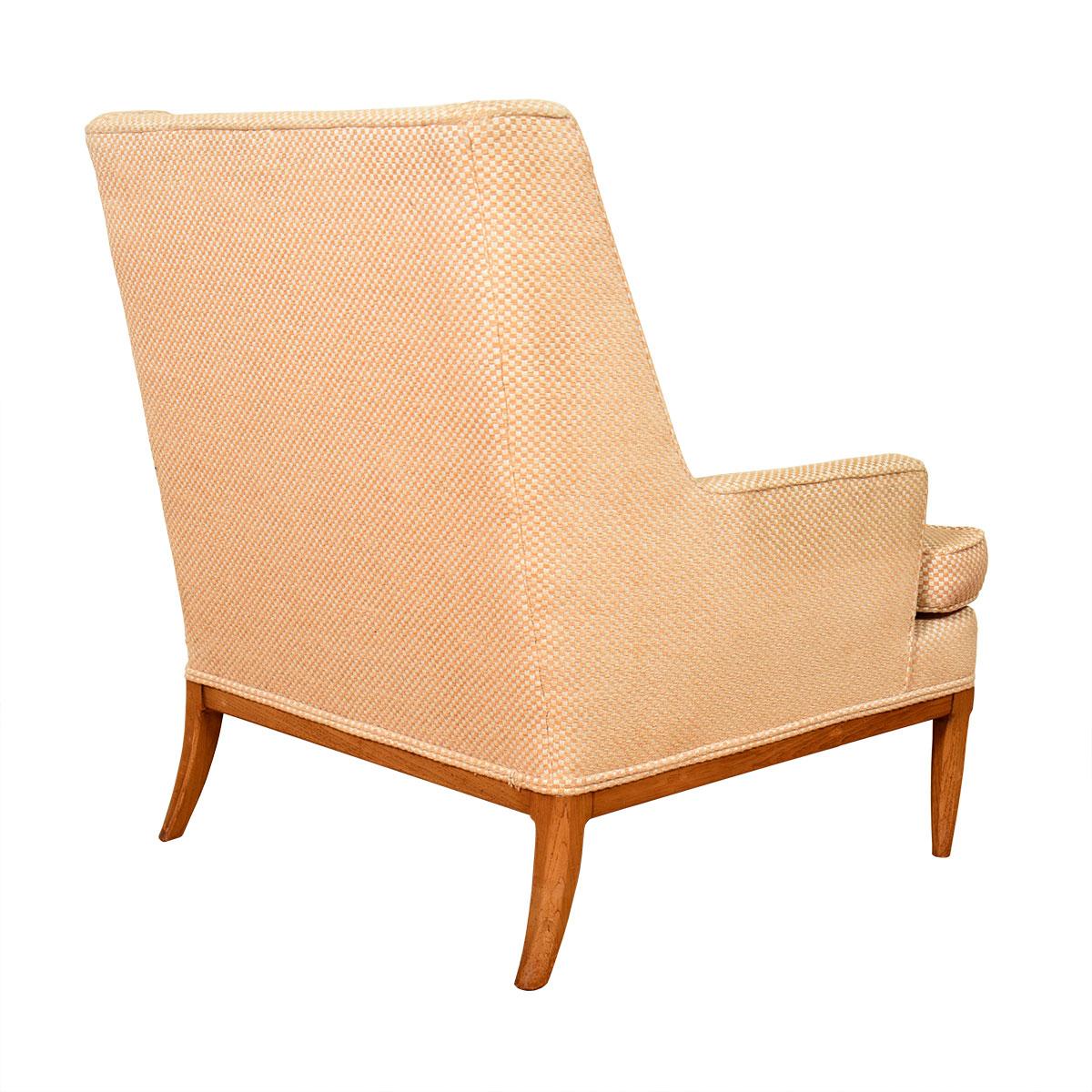 Paul McCobb Style Midcentury Upholstered Club Chair In Excellent Condition For Sale In Kensington, MD