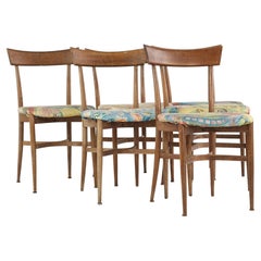 Paul McCobb Style Mid-Century Walnut Dining Chairs, Set of 6
