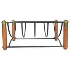 Paul McCobb Style Midcentury Magazine Rack or Log Holder