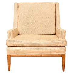 Fauteuil club tapissé du milieu du siècle dernier de style Paul McCobb
