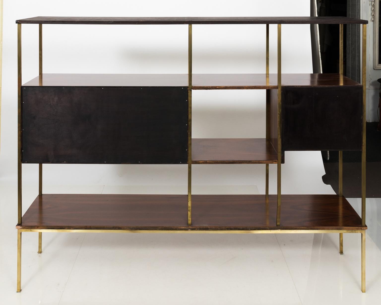 Paul McCobb Style Midcentury Wall Unit with Bar, circa 1960s 3