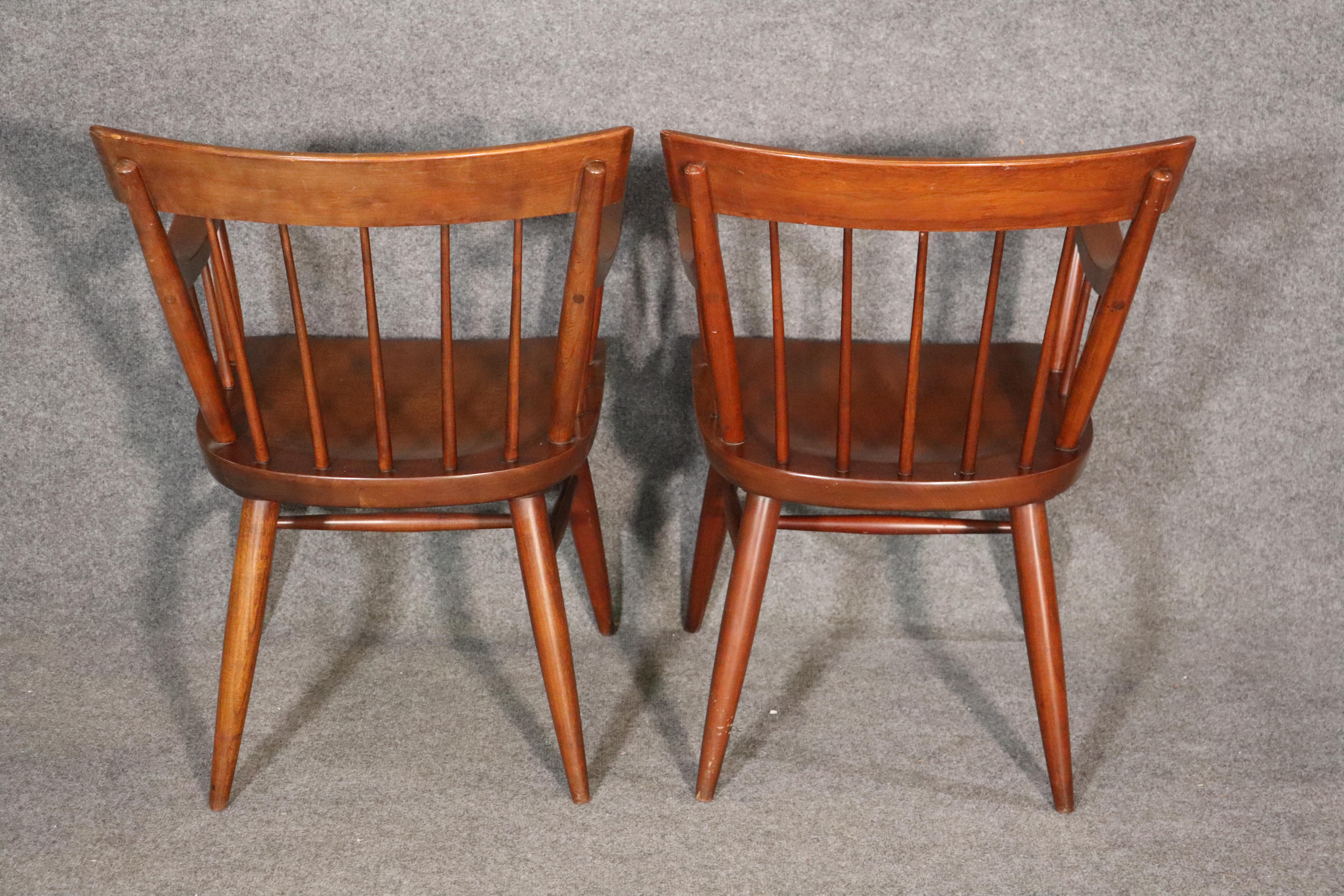 Mid-Century Modern Paul McCobb Style Spindle Chairs For Sale