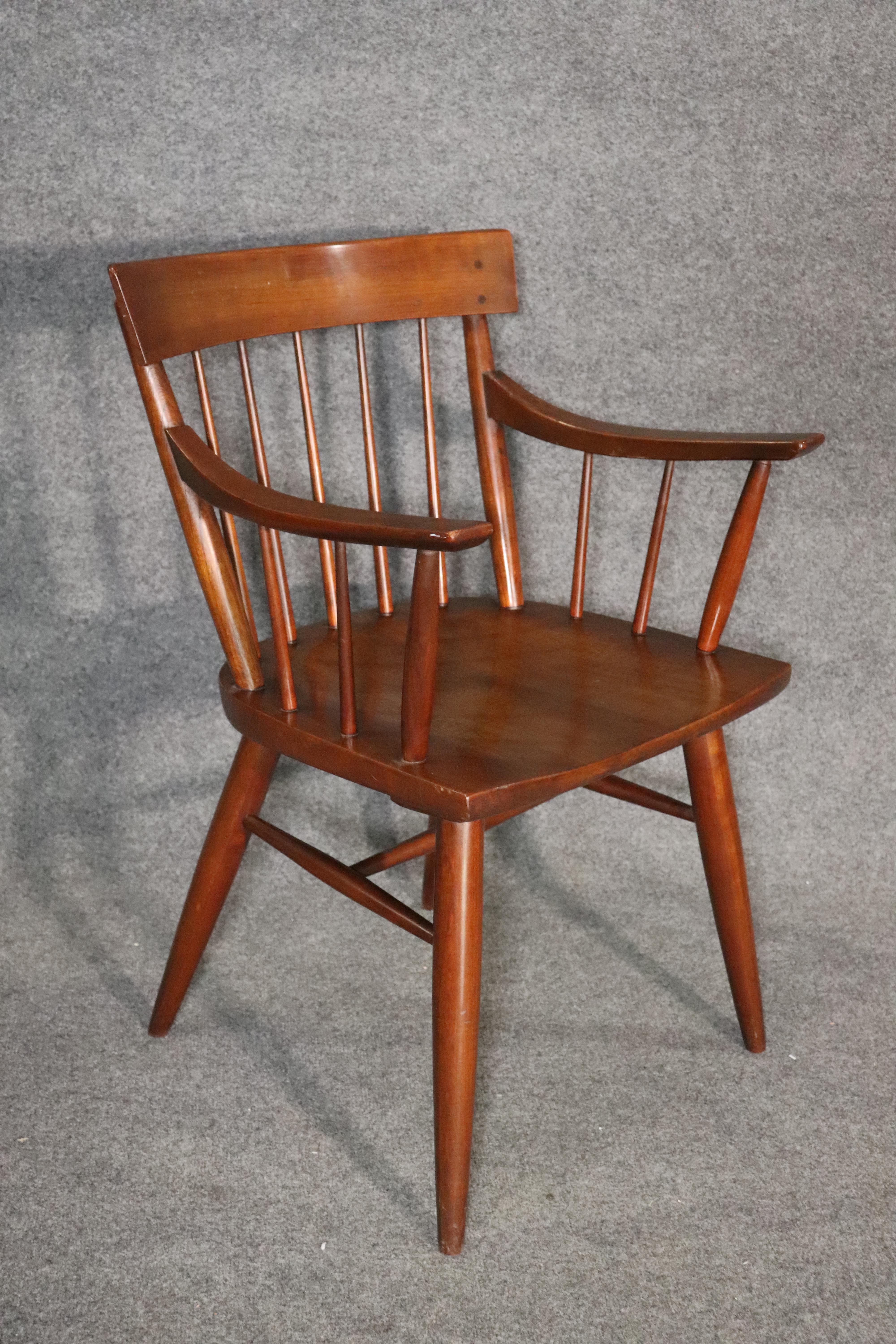 Paul McCobb Style Spindle Chairs In Good Condition For Sale In Brooklyn, NY