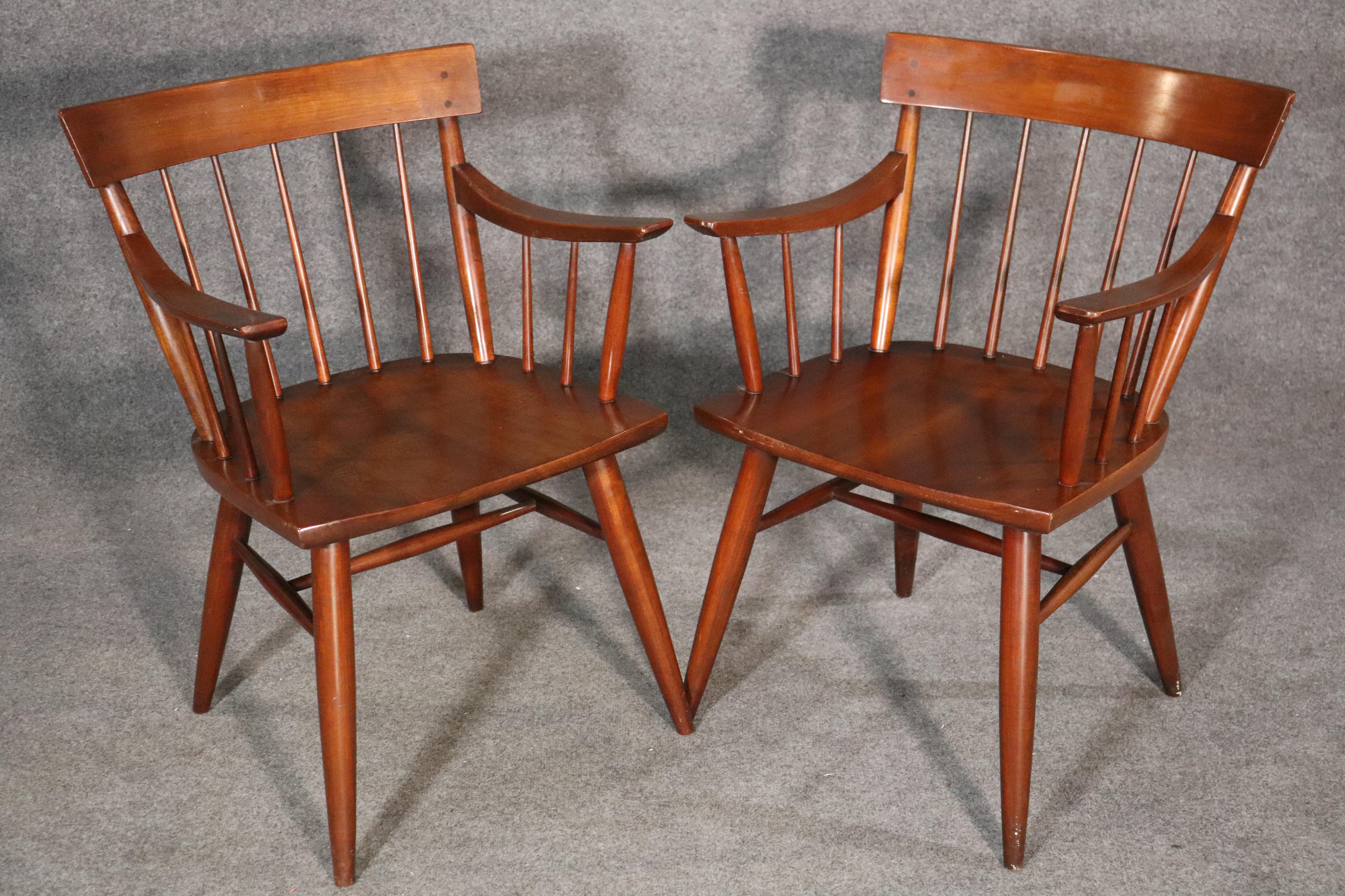 Paul McCobb Style Spindle Chairs For Sale 1