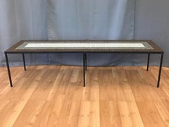 Paul McCobb-Style Tile Top Extra-Long Coffee Table or Bench, 1960s