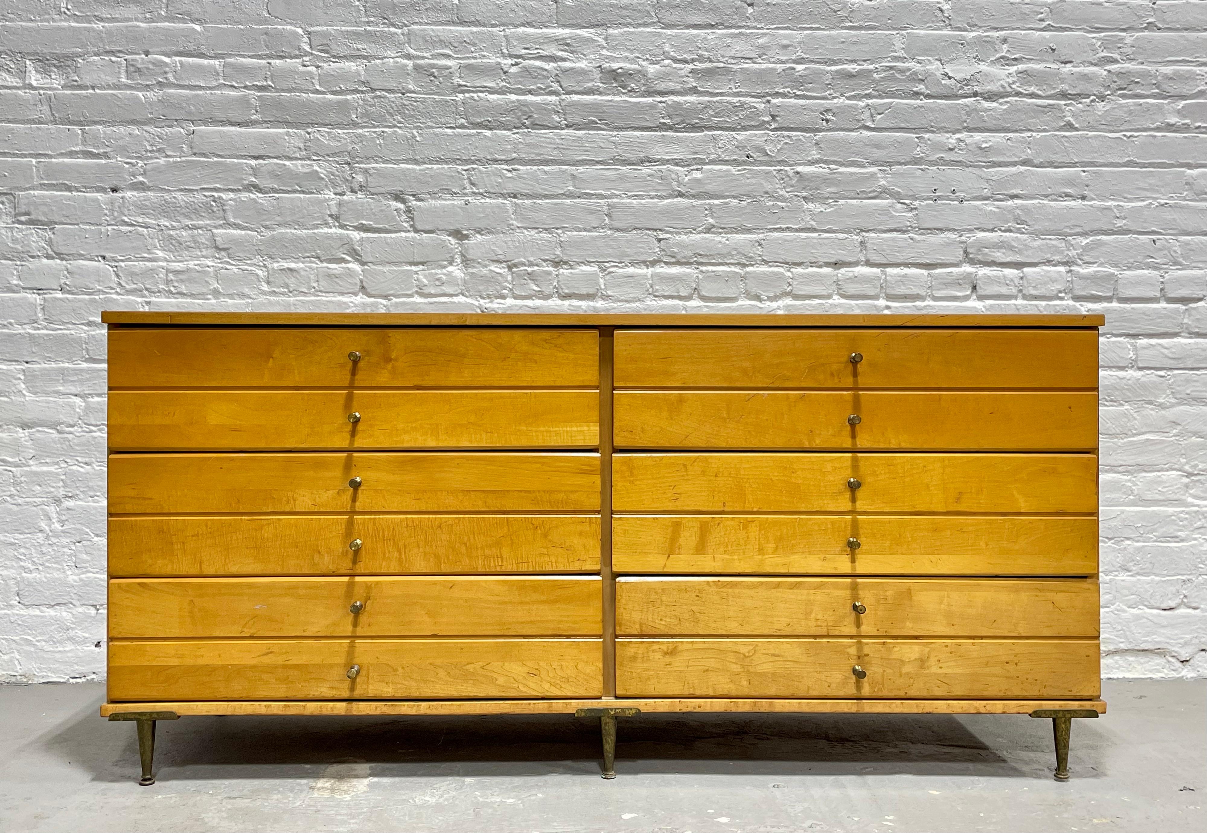 Mid-20th Century Paul McCobb Styled Mid-Century Modern Double Dresser / Credenza For Sale