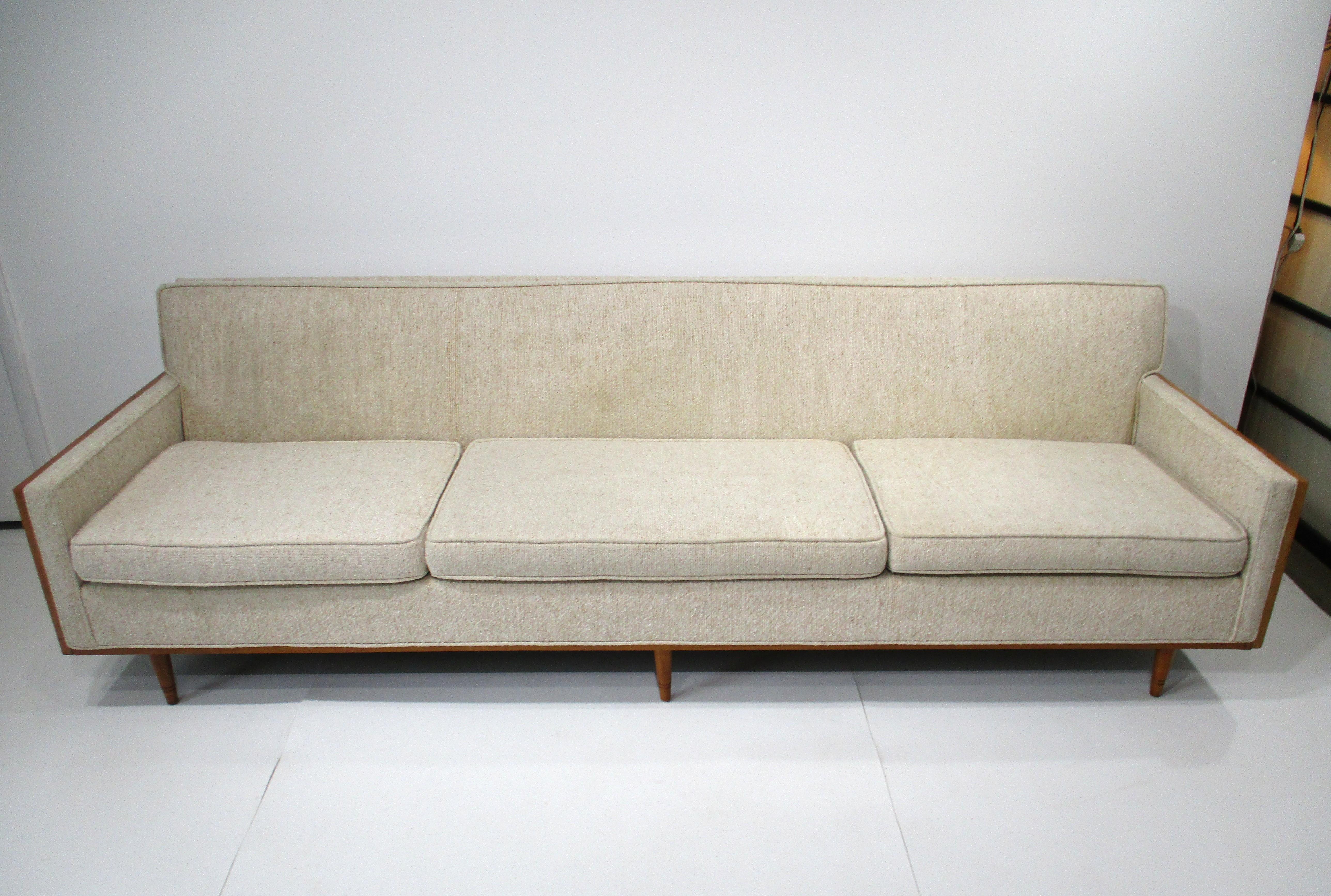 Paul McCobb Styled Mid Century Sofa For Sale 6
