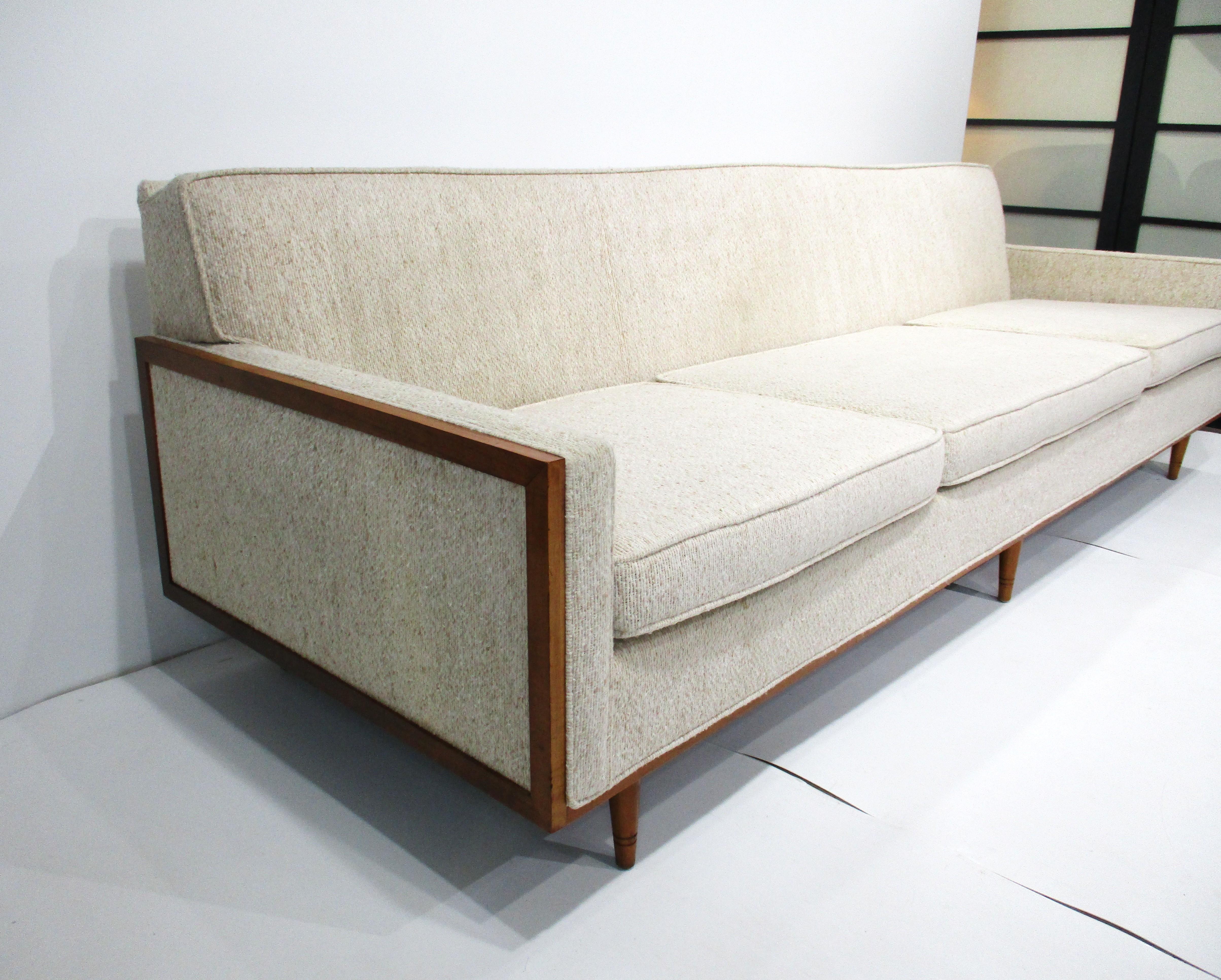 Mid-Century Modern Paul McCobb Styled Mid Century Sofa For Sale