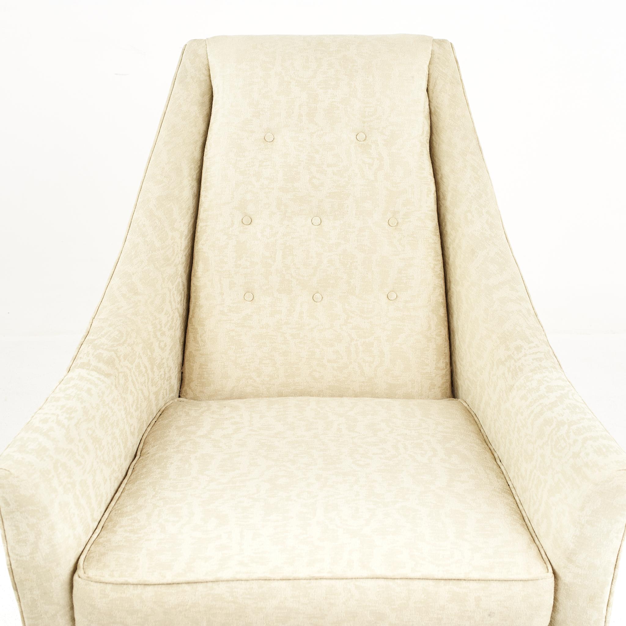 Paul McCobb Symmetric Group Mid Century Highback Upholstered Lounge Chair 1