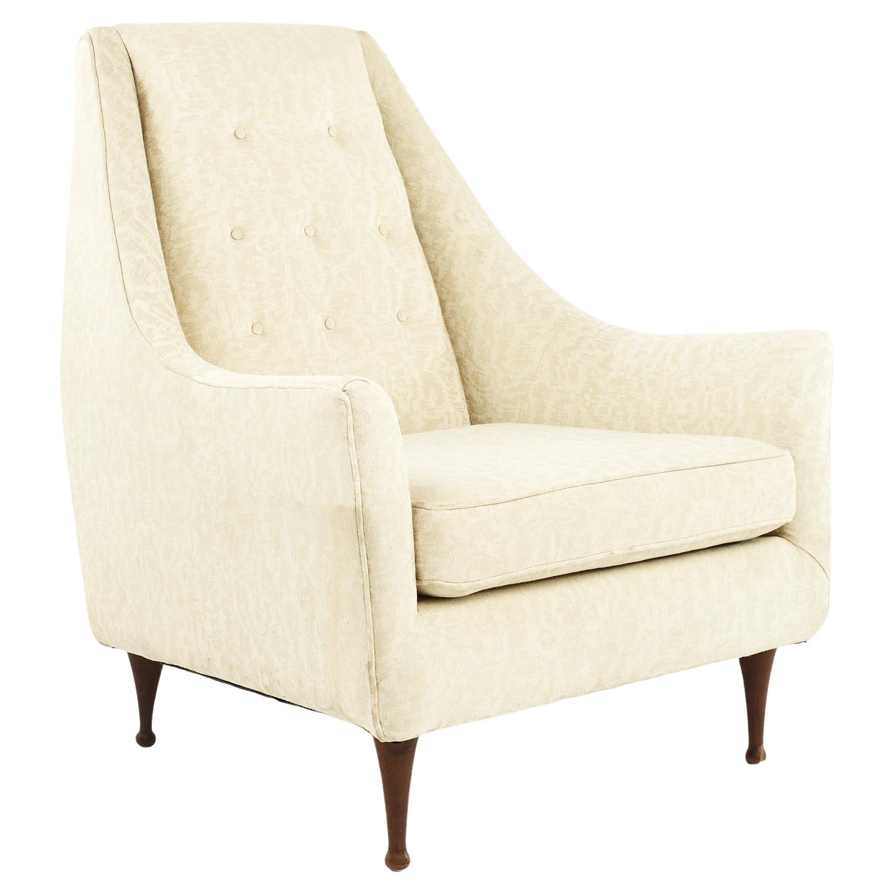 Paul McCobb Symmetric Group Mid Century Highback Upholstered Lounge Chair