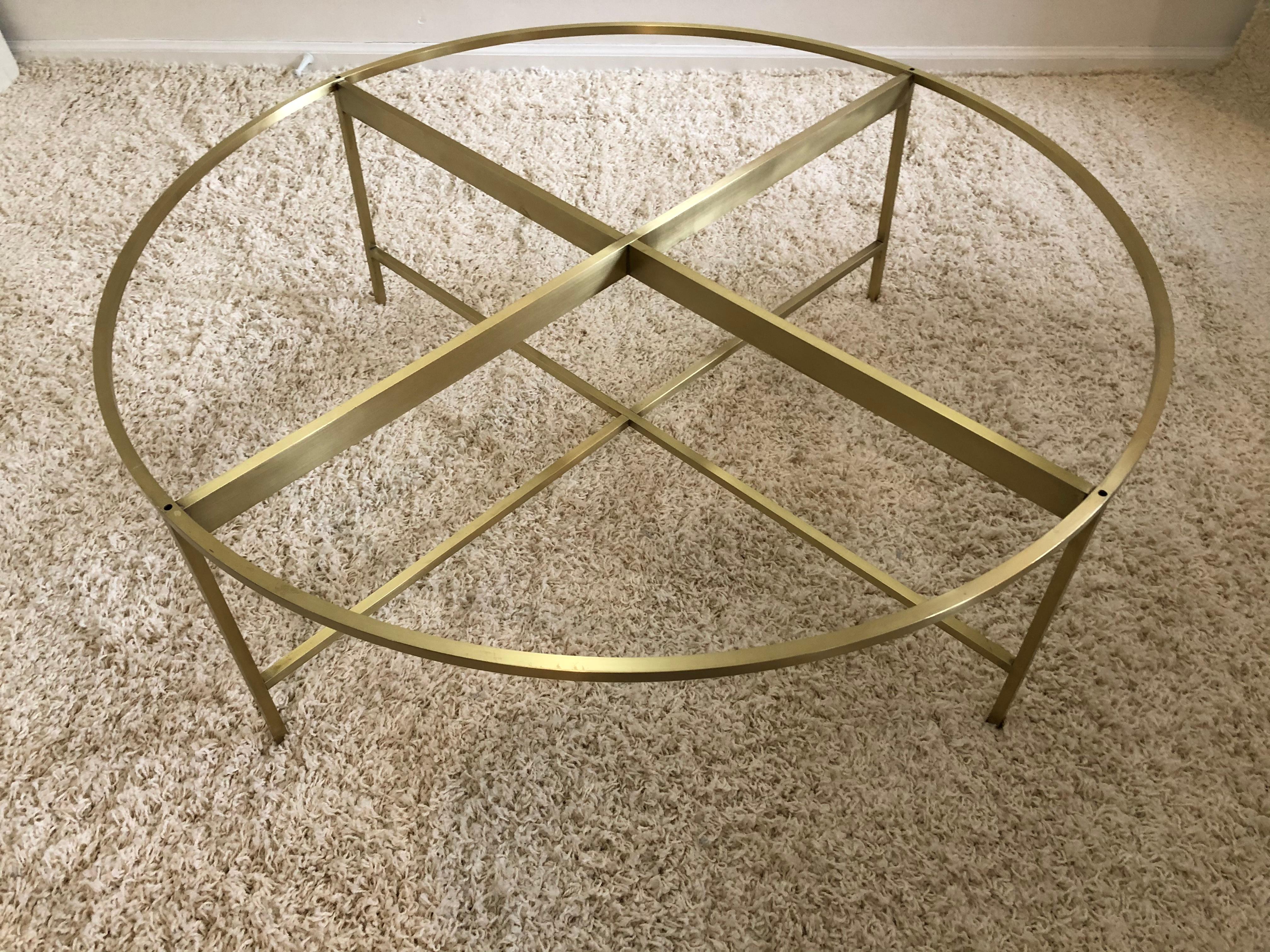 Paul McCobb Terrazzo Marble Top Brass Cocktail/ Coffee Table 9