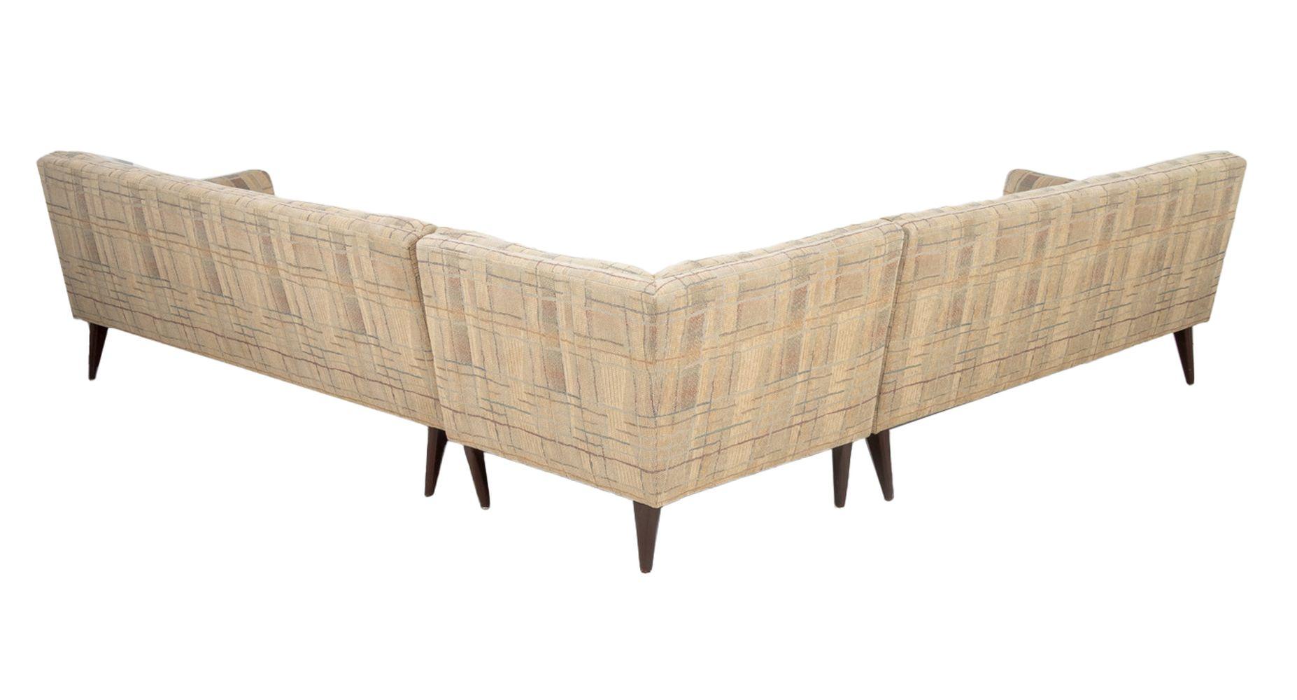 Paul McCobb Three-Piece Sectional Sofa For Sale 4