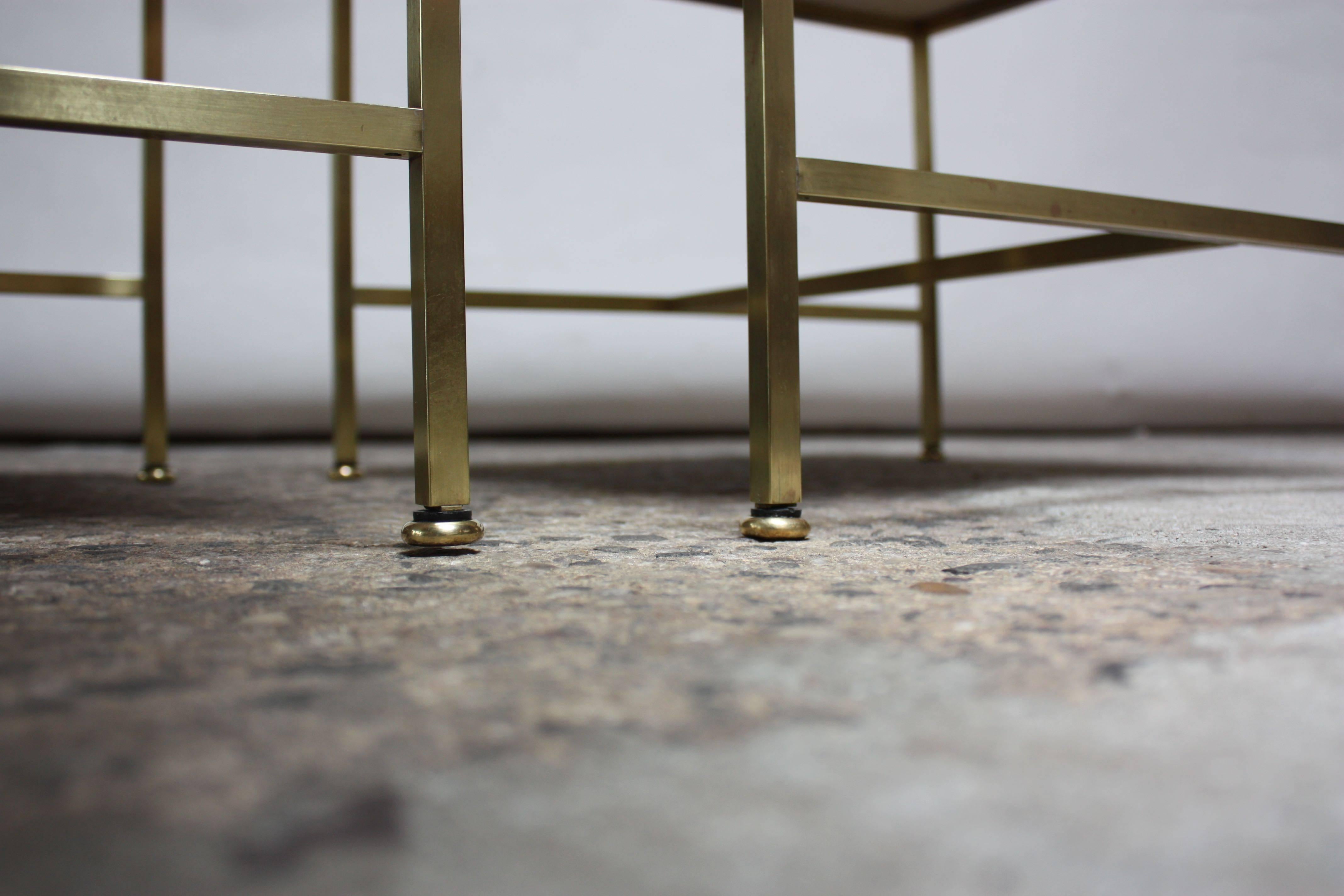Paul McCobb Travertine and Brass Occasional Tables 10