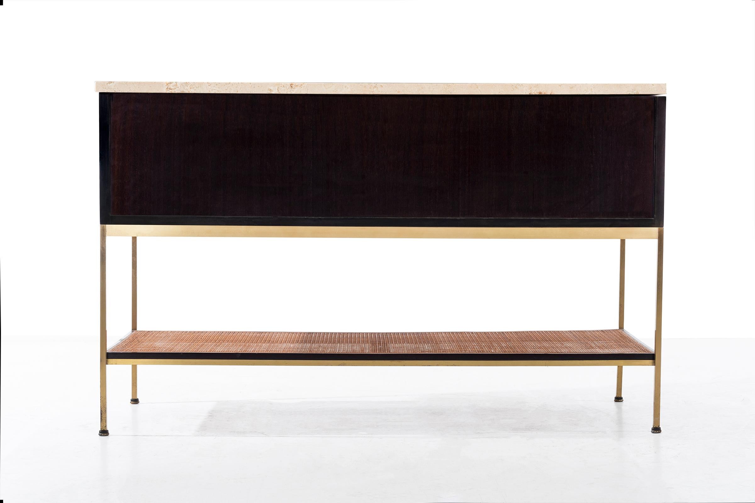Paul McCobb Travertine Console 3