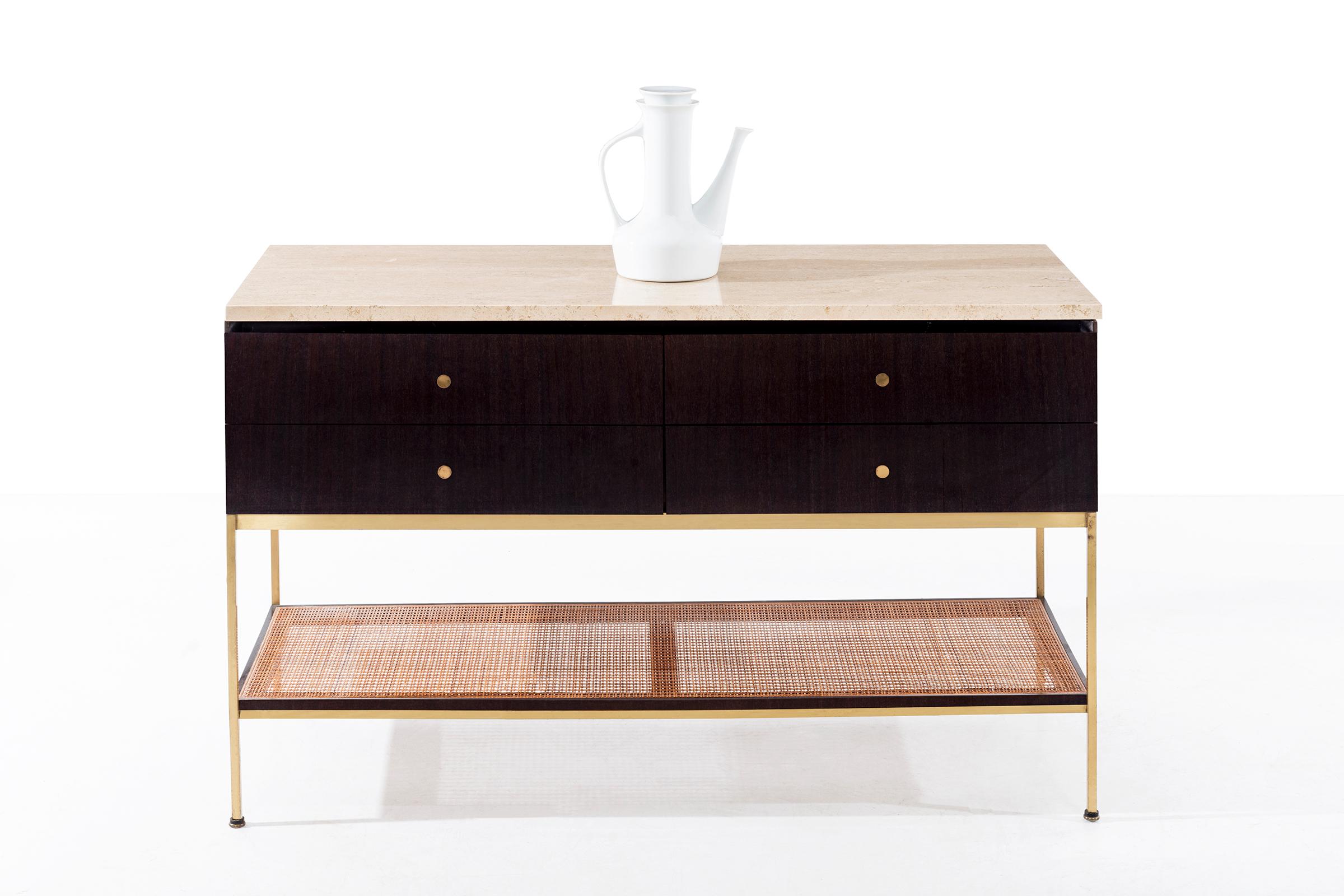 Paul McCobb Travertine Console 4