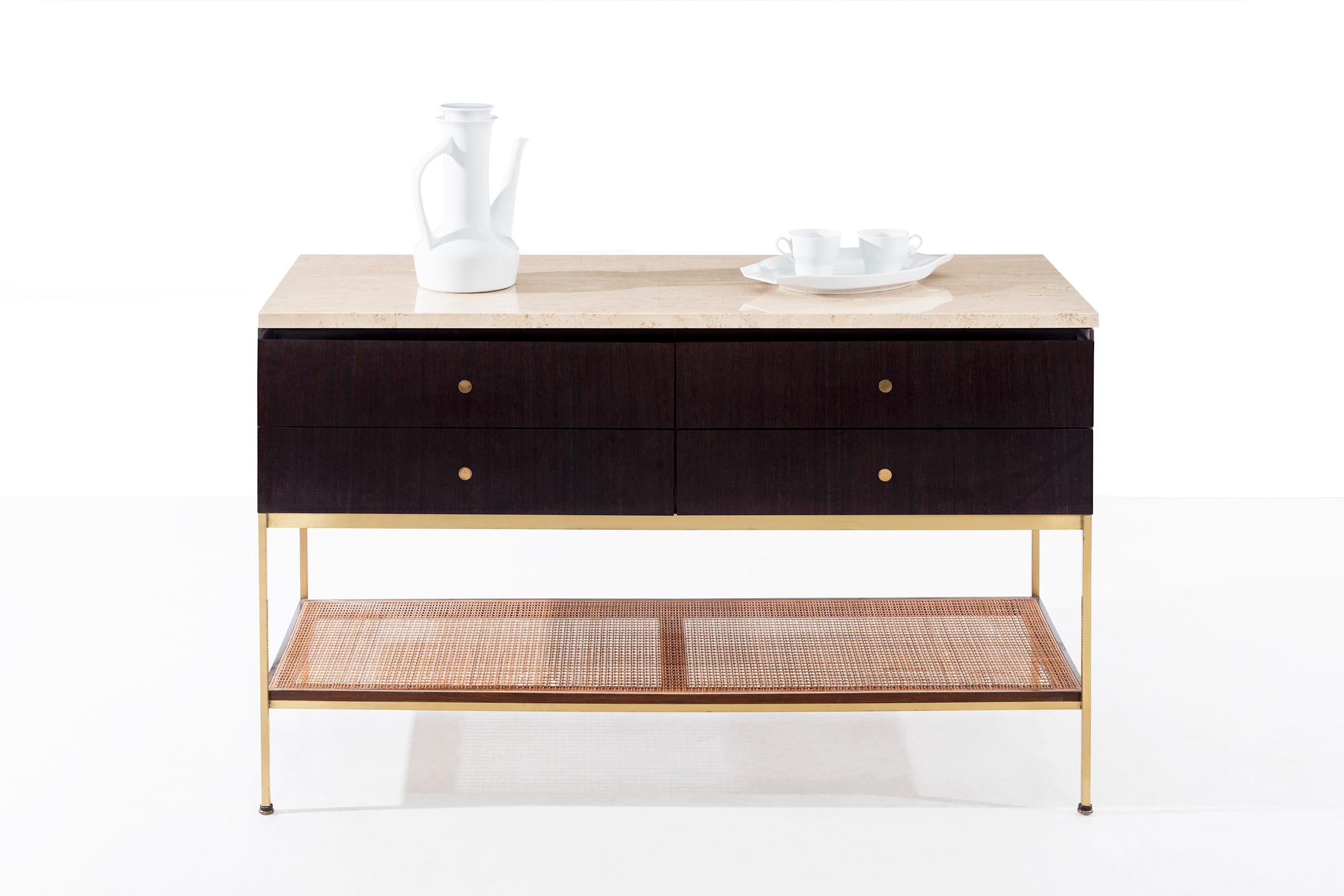 Paul McCobb Travertine Console 5