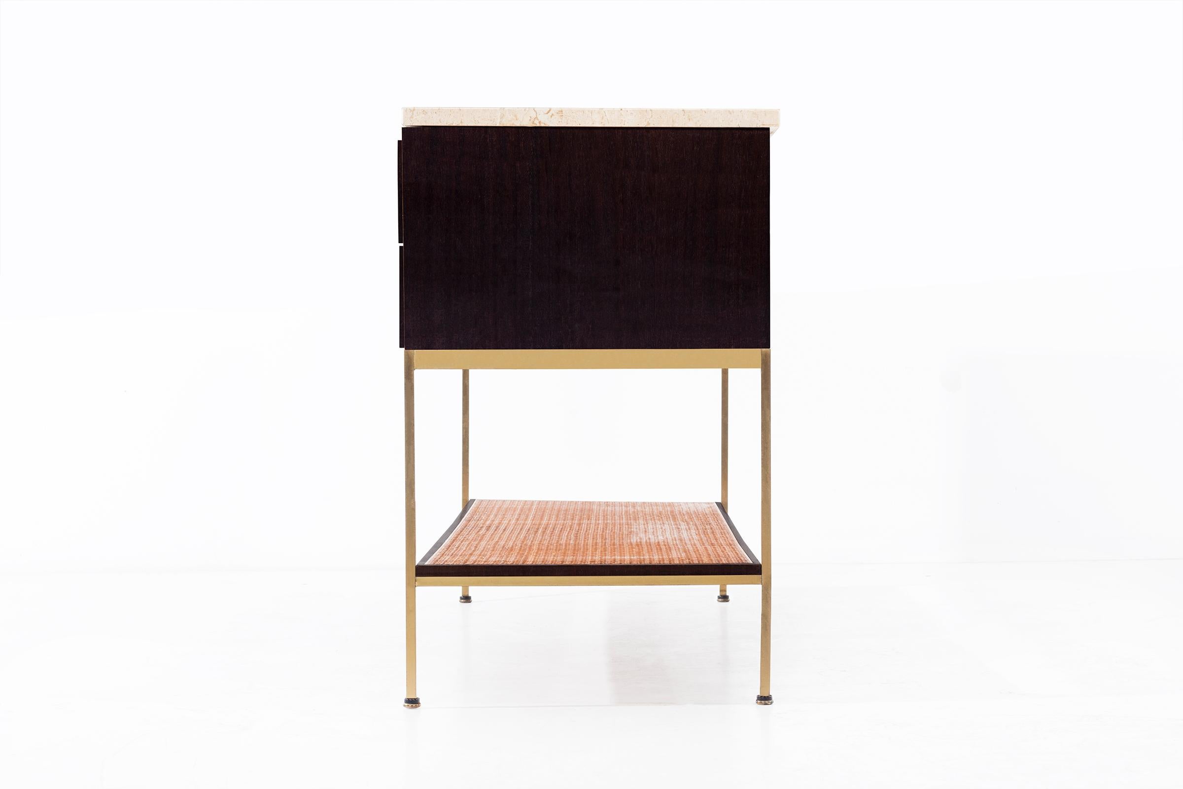 Paul McCobb Travertine Console 2