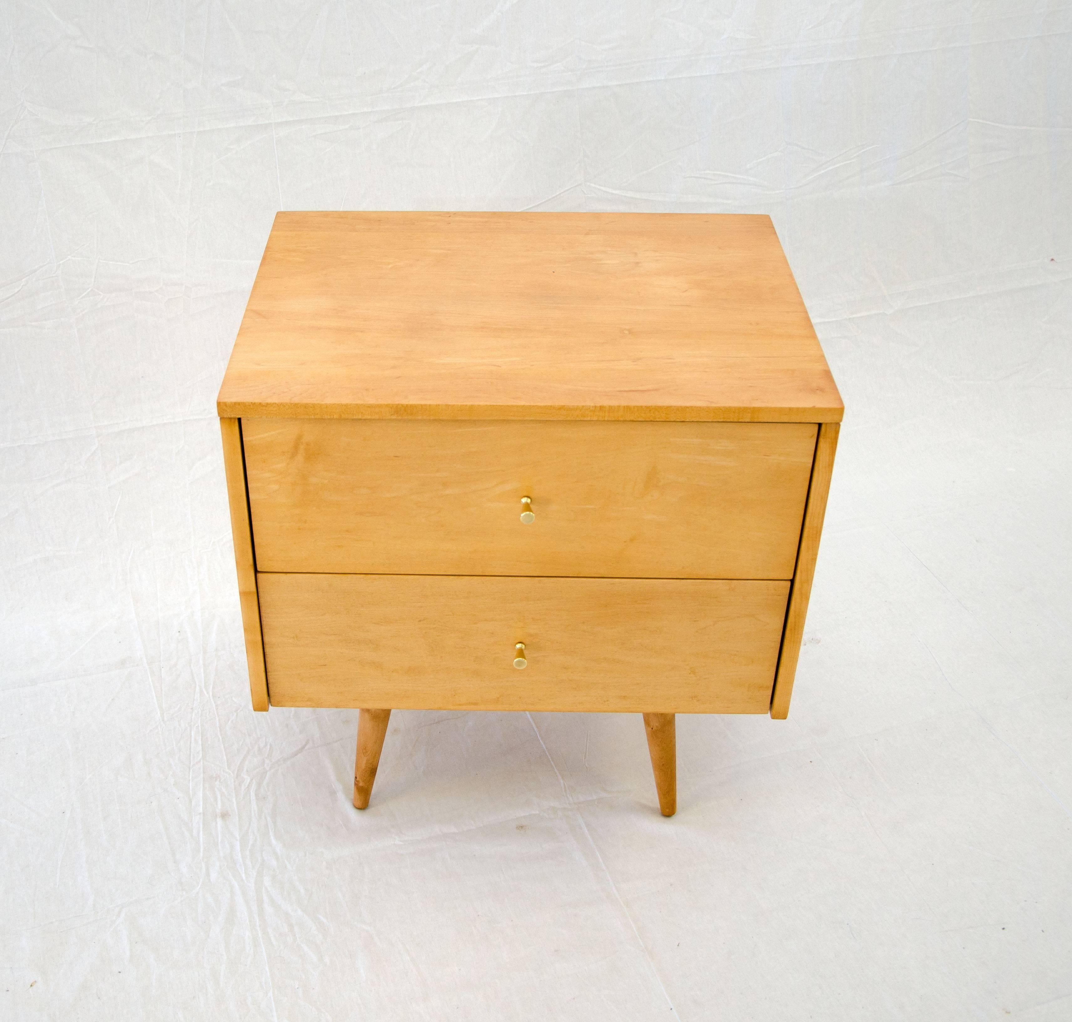 Paul McCobb Two-Drawer Cabinet or Nightstand, Planner Group In Excellent Condition In Crockett, CA