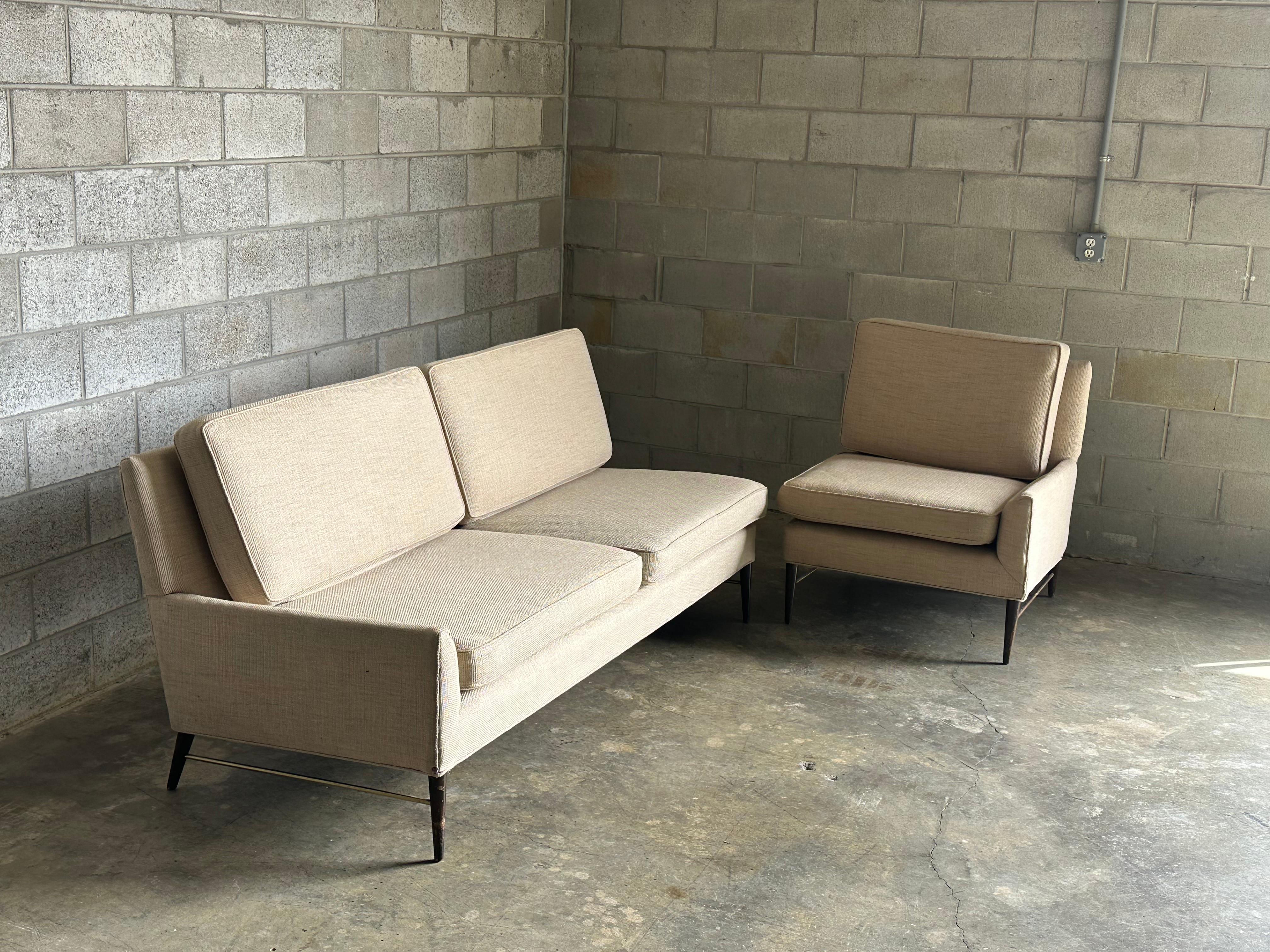 Mid-Century Modern Canapé sectionnel deux pièces Paul McCobb pour Directional en vente
