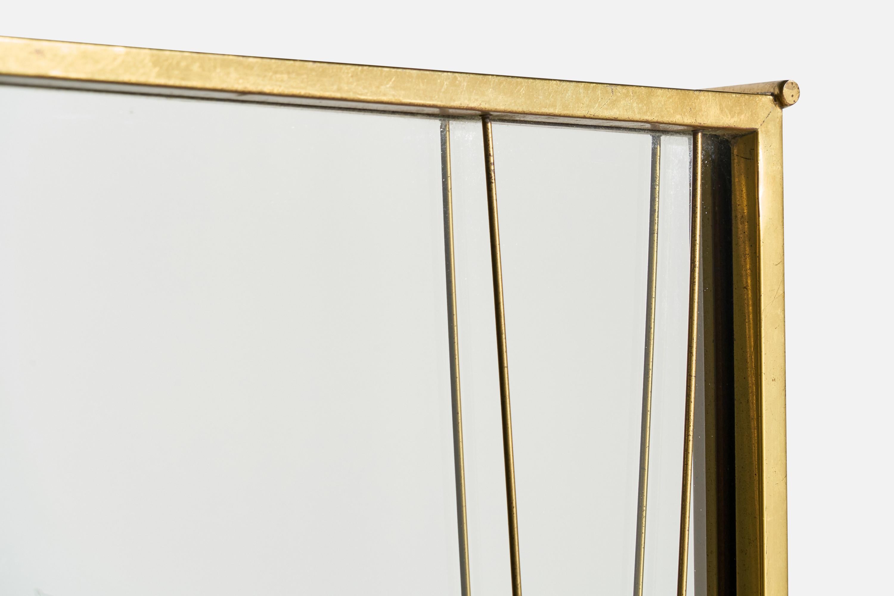 Paul McCobb, Miroir mural, laiton, États-Unis, années 1950 en vente 2