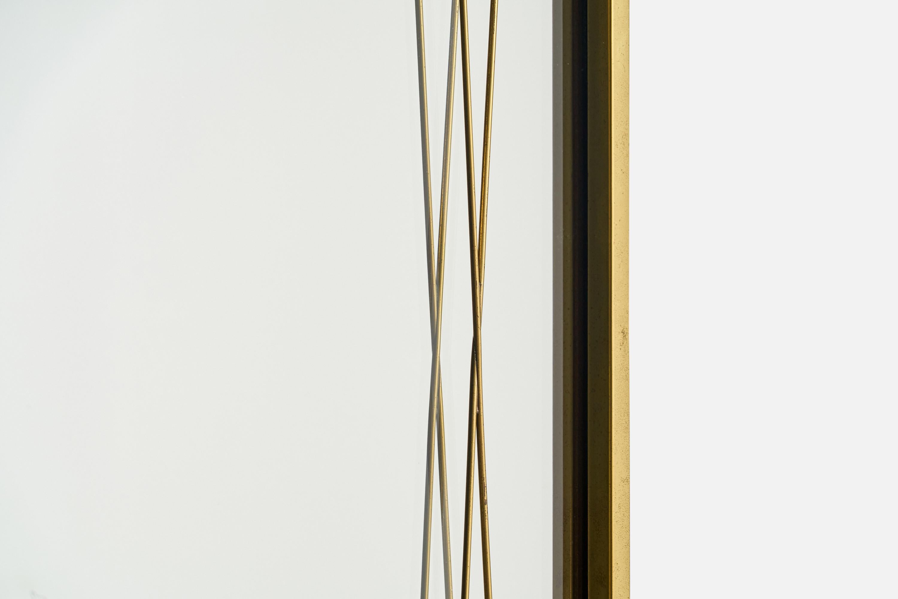 Paul McCobb, Miroir mural, laiton, États-Unis, années 1950 en vente 3