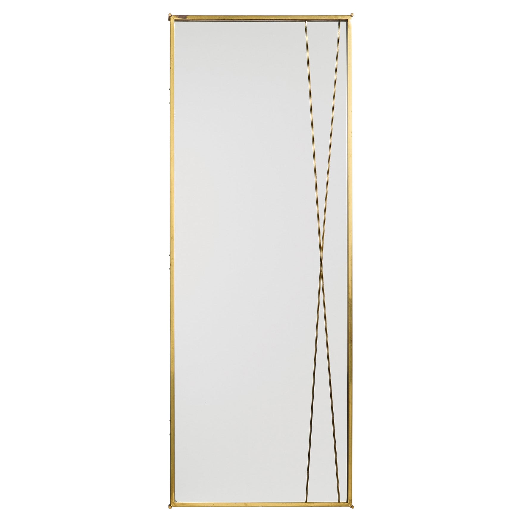 Paul McCobb, Wall Mirror, Brass, USA, 1950s