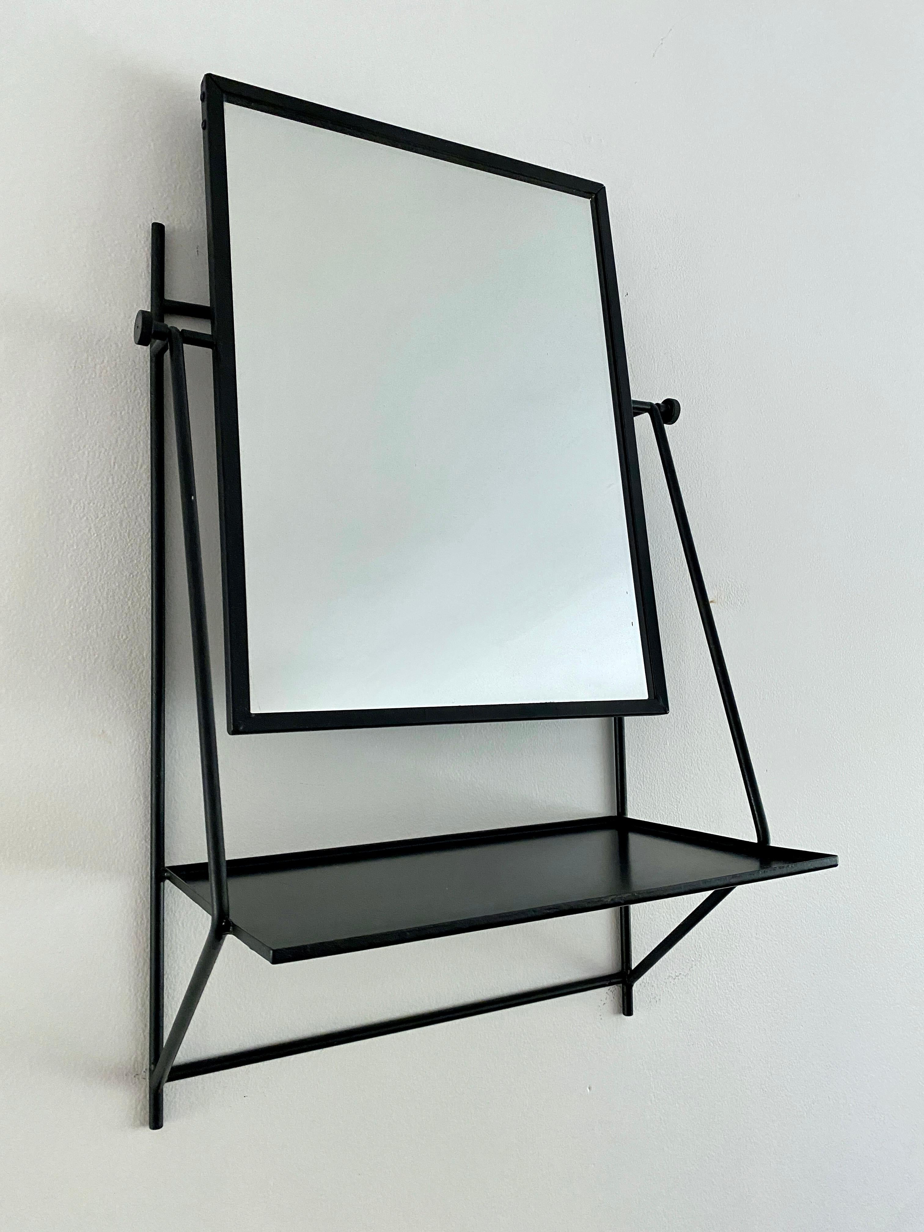 Paul McCobb Wall Mounted Mirror With Shelf For Bryce Originals For Sale 9
