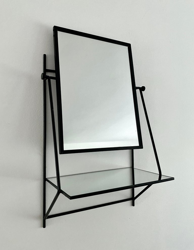 Paul McCobb Wall Mounted Mirror With Shelf For Bryce Originals For Sale ...