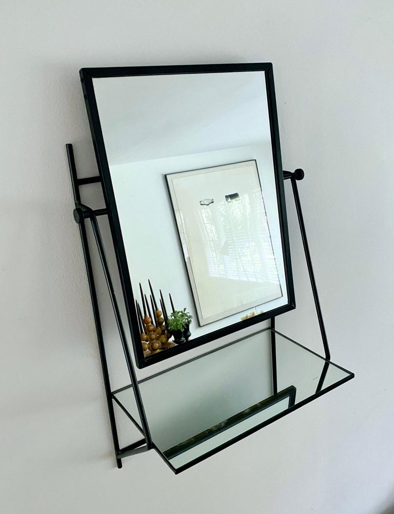 Paul McCobb Wall Mounted Mirror With Shelf For Bryce Originals For Sale ...