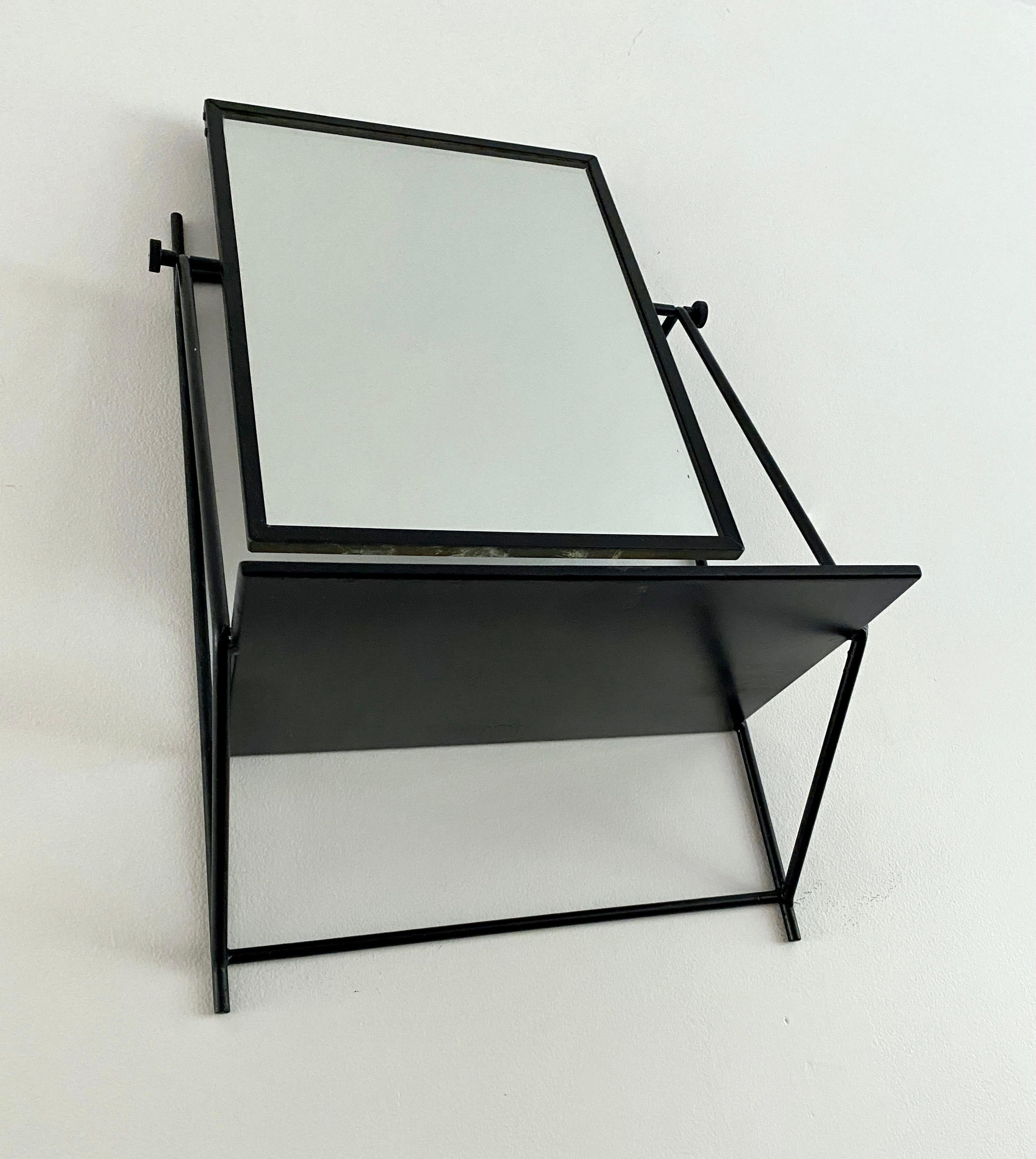 20th Century Paul McCobb Wall Mounted Mirror With Shelf For Bryce Originals For Sale