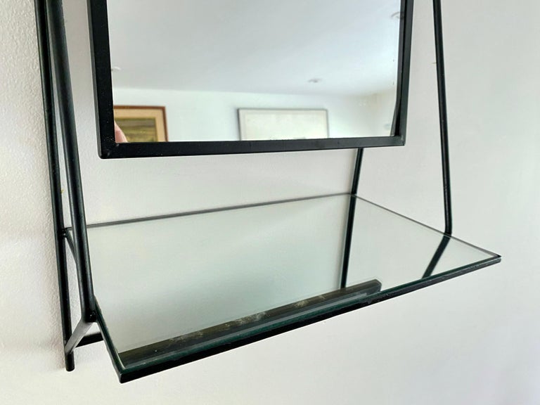 Paul McCobb Wall Mounted Mirror With Shelf For Bryce Originals For Sale ...