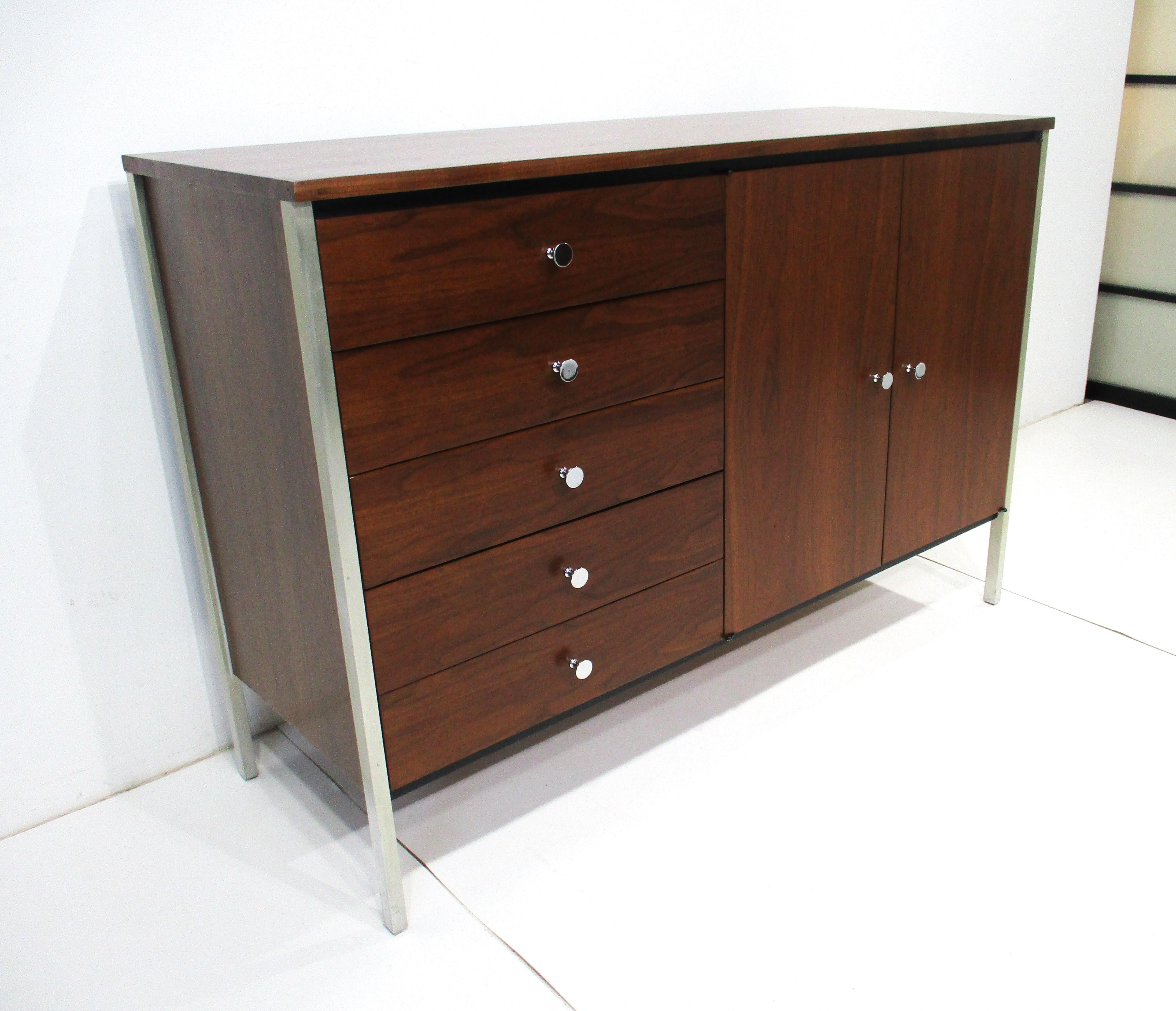 American Paul McCobb Walnut Cabinet for H. Sacks & Sons Connoisseur Collection  For Sale