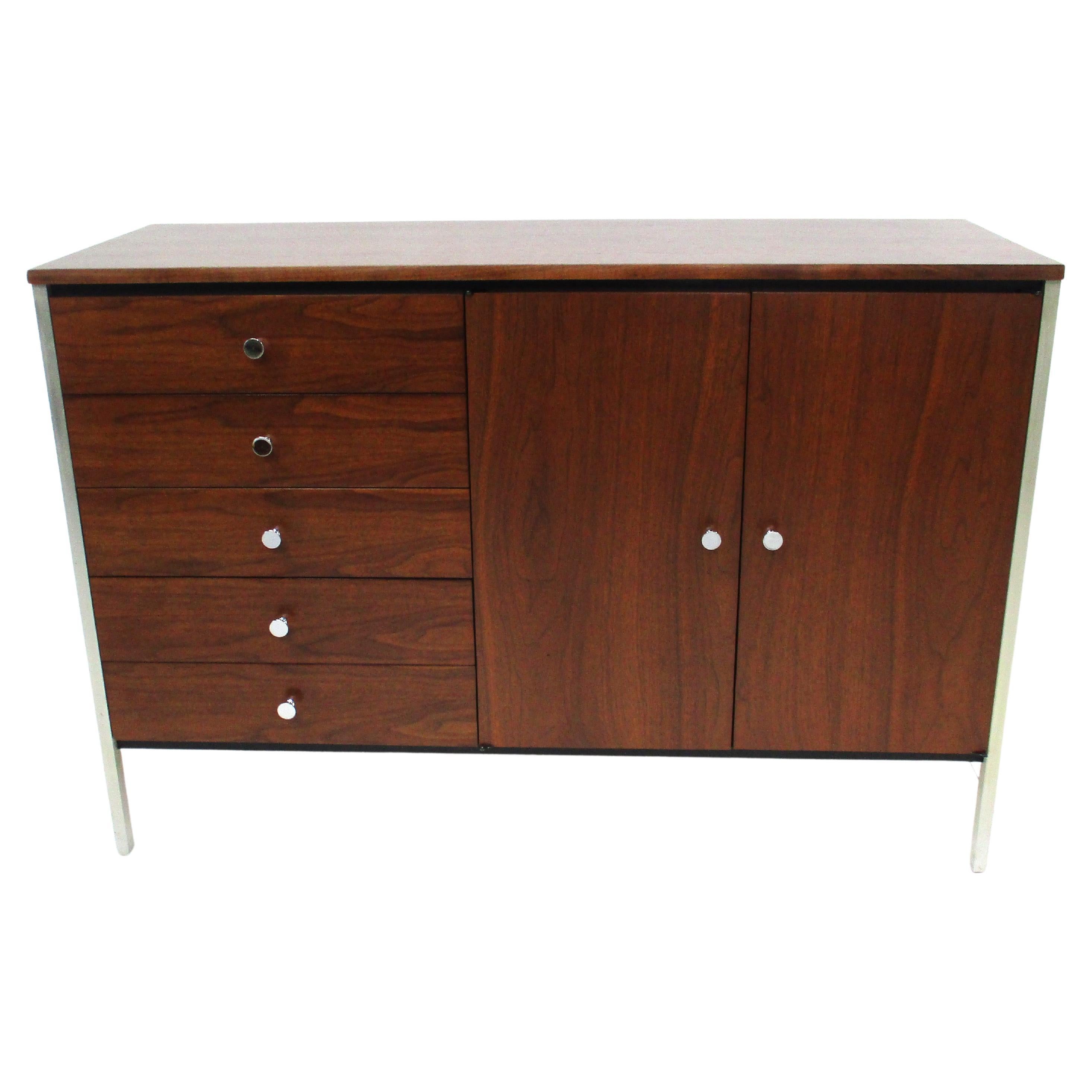 Paul McCobb Walnut Cabinet for H. Sacks & Sons Connoisseur Collection  For Sale