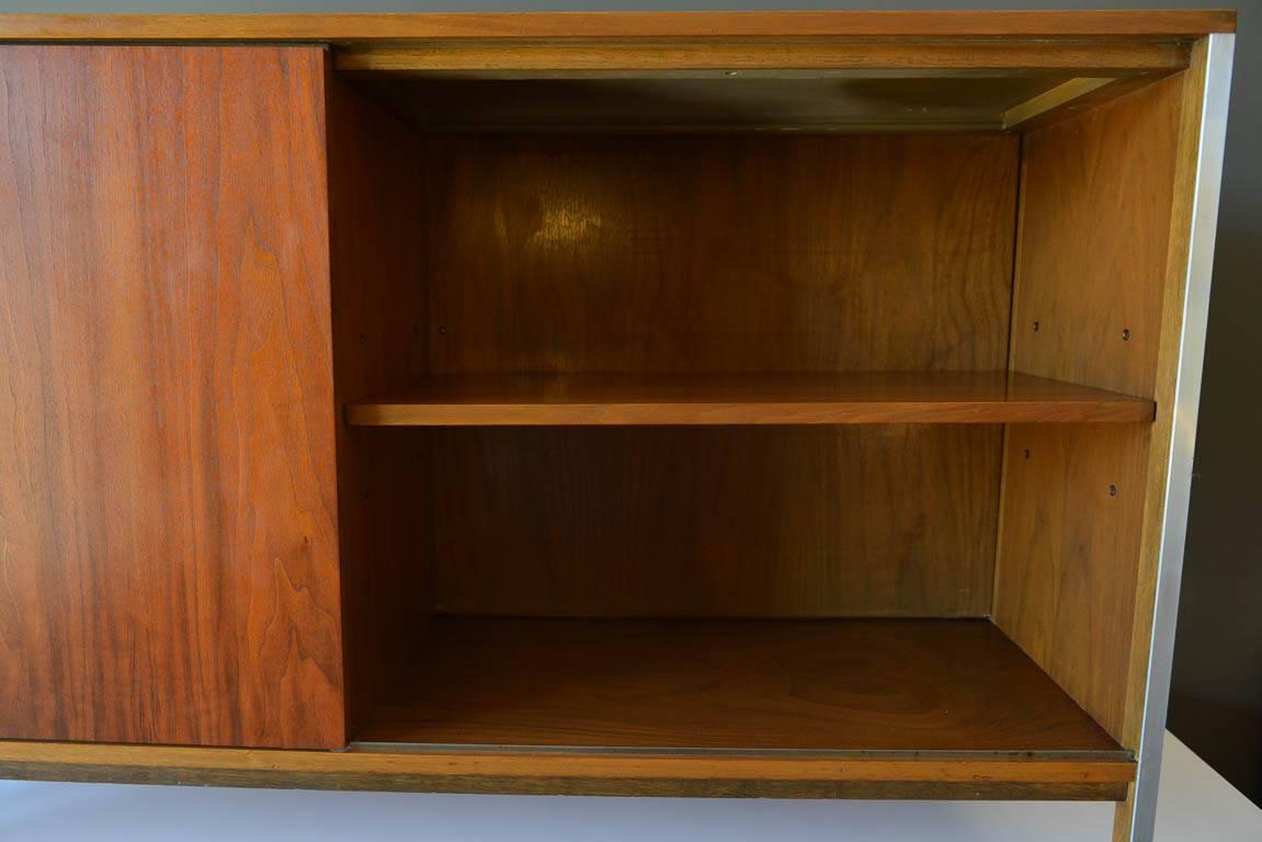 American Paul McCobb Walnut Cabinet or Room Divider, circa 1965