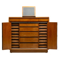Paul McCobb Walnut Mid Century Modern Wardrobe Chest for Widdicomb c. 1963
